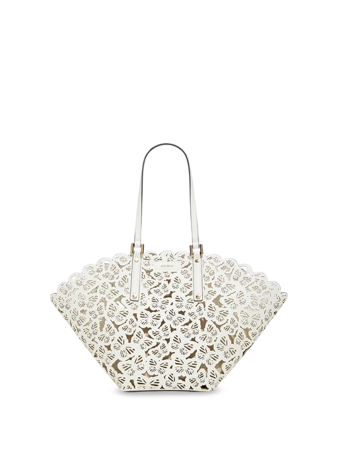 ALDO Embellished Half Moon Sling Bag with Tasselled