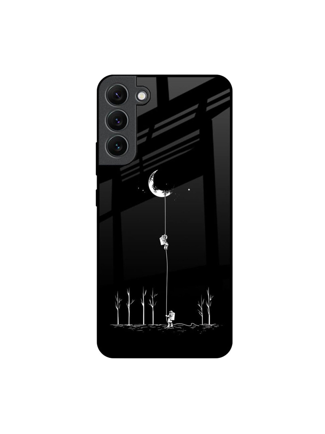 QRIOH Catch the Moon Real Printed Samsung Galaxy S22 Plus Back Case