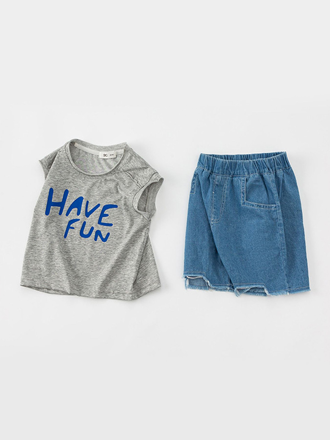 LULU & SKY Boys Printed Round Neck Tank Top With Shorts