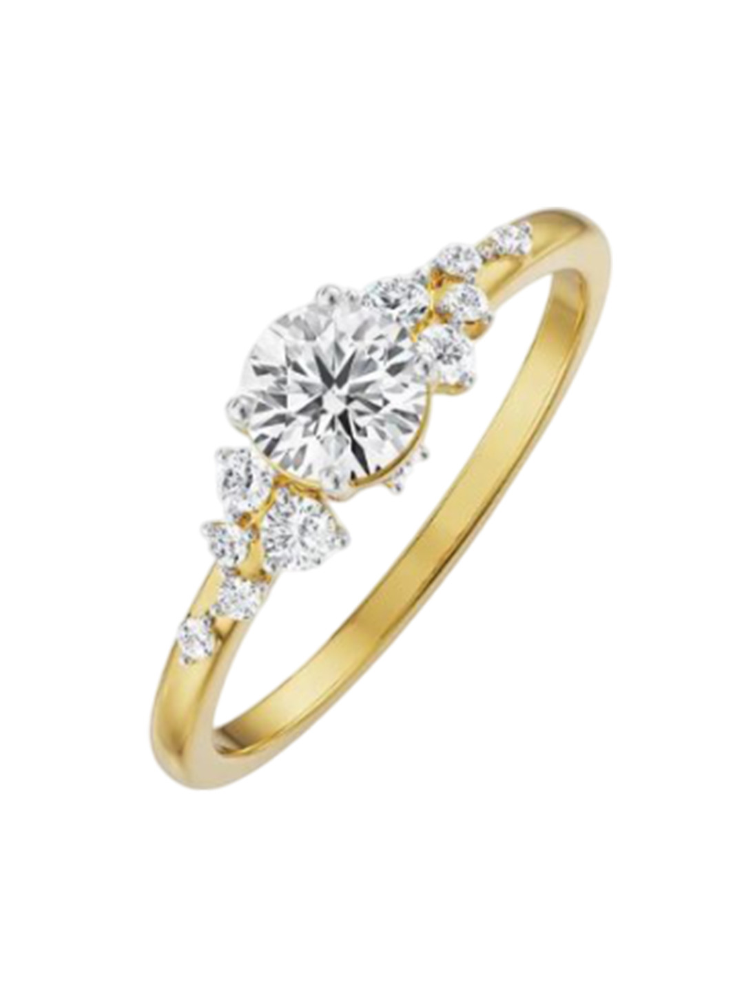 Emori Blakely Engagement Lab Diamond Ring in 18KT Gold