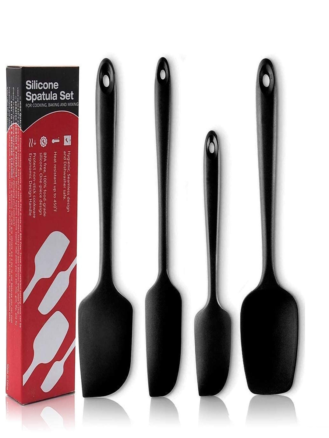 Baskety Black 4 Pieces Spatula