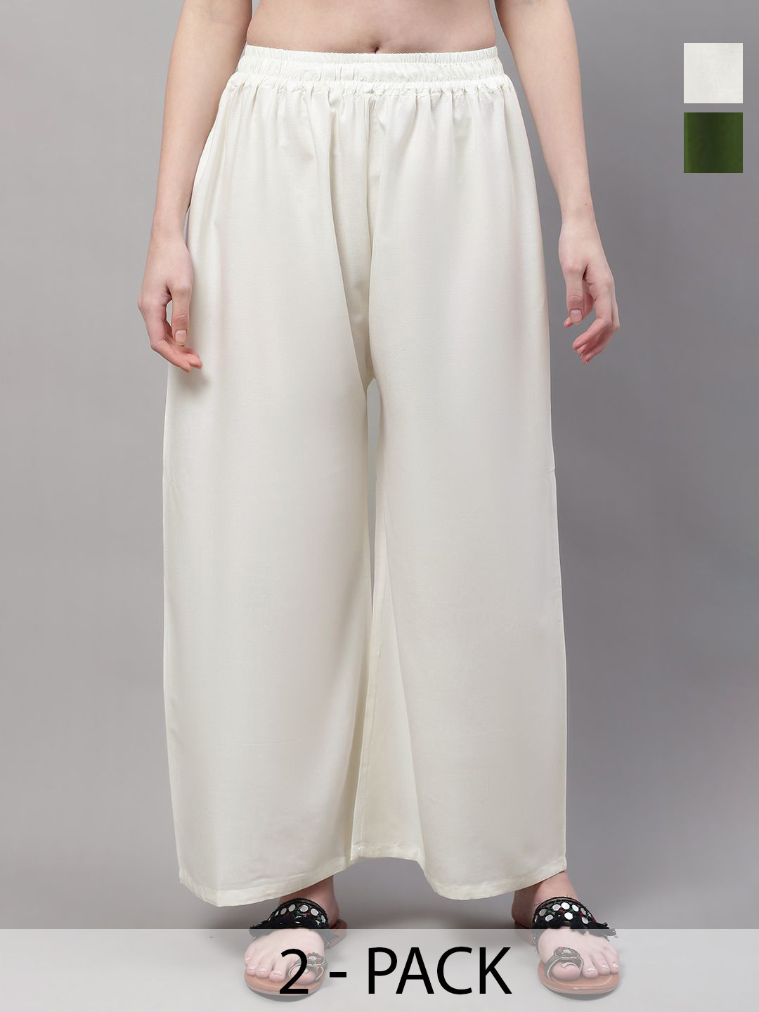 Valles365 by S.C. Women 2 Flared Palazzos
