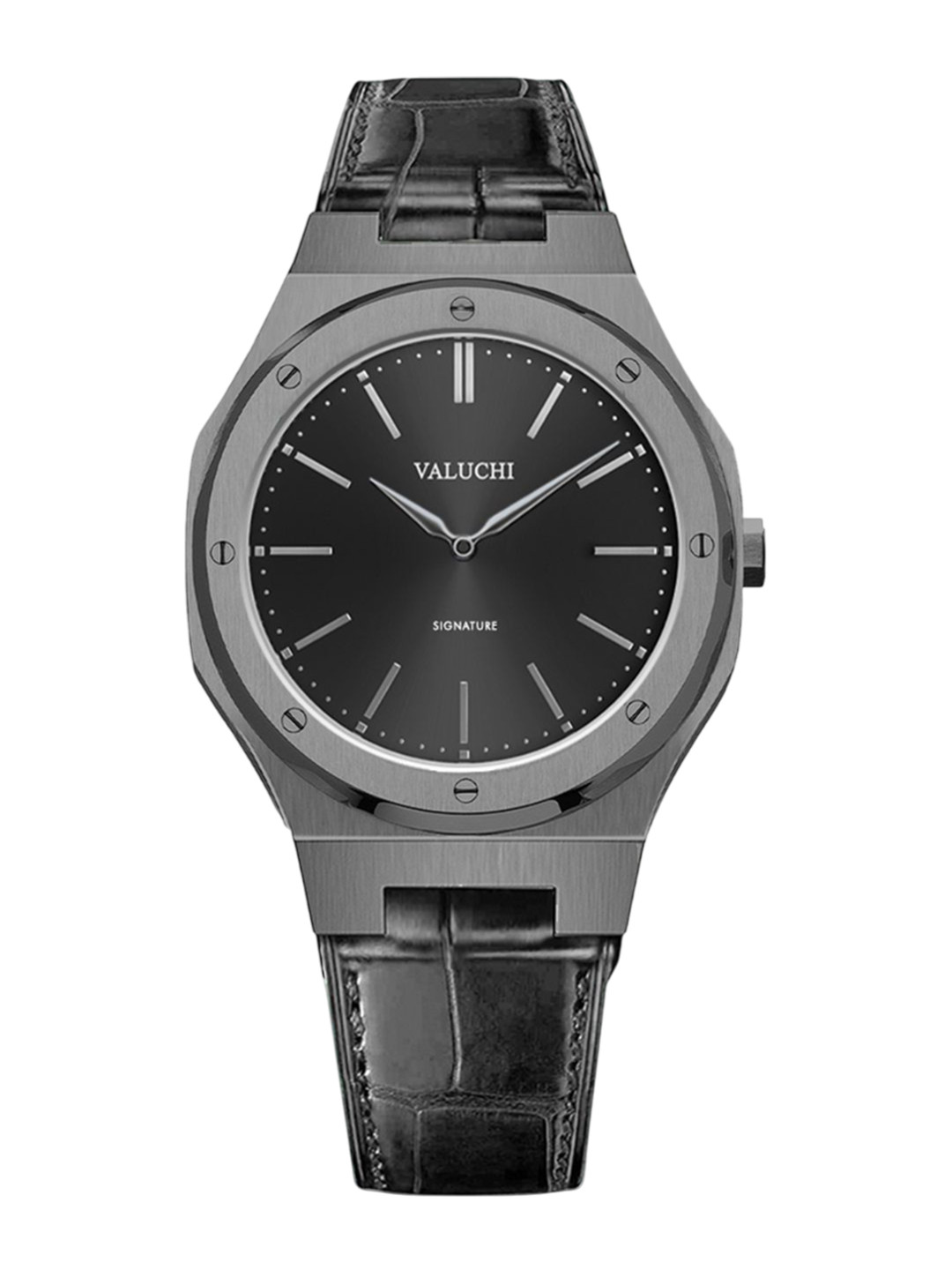 Valuchi Men Leather Bracelet Style Straps Analogue Watch VT-SIG-GM