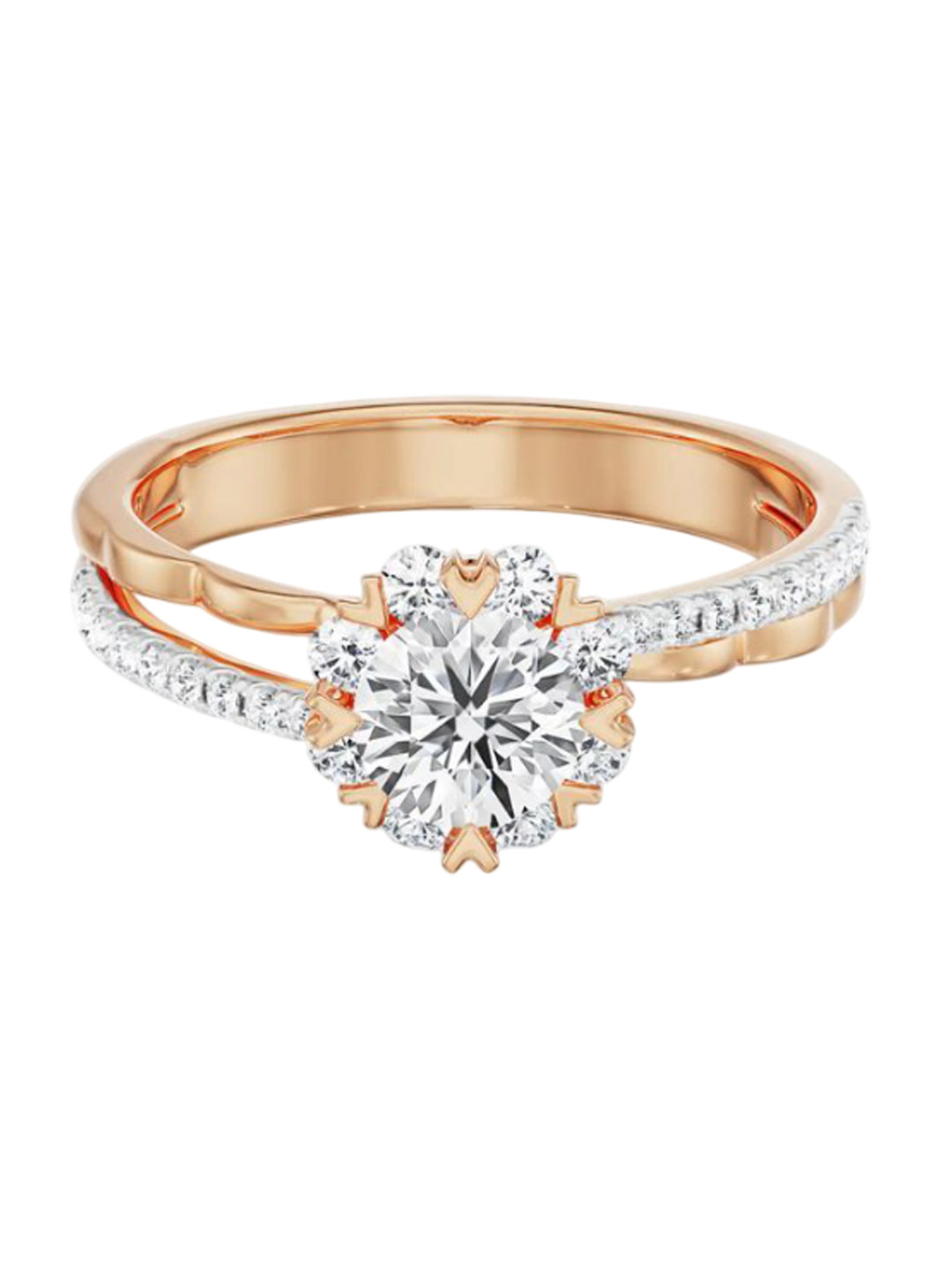 Emori Rose Engagement Lab Diamond Ring in 18KT Gold