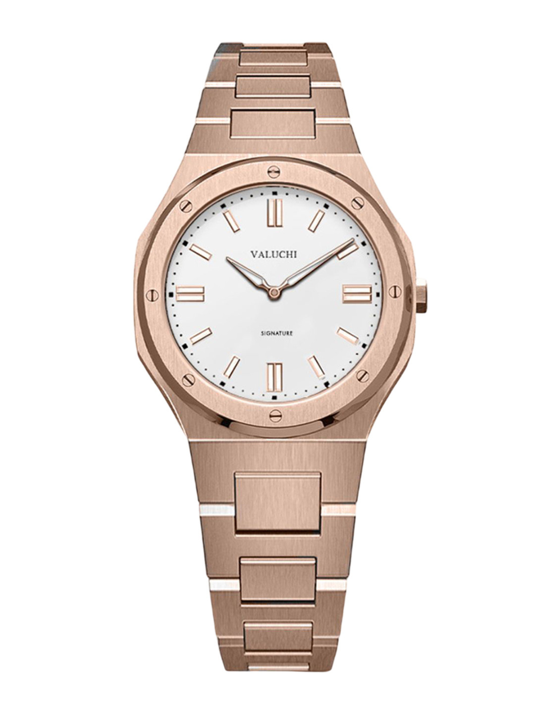 Valuchi Women Dial & Stainless Steel Bracelet Style Straps Analogue Watch VT-31MM-RW