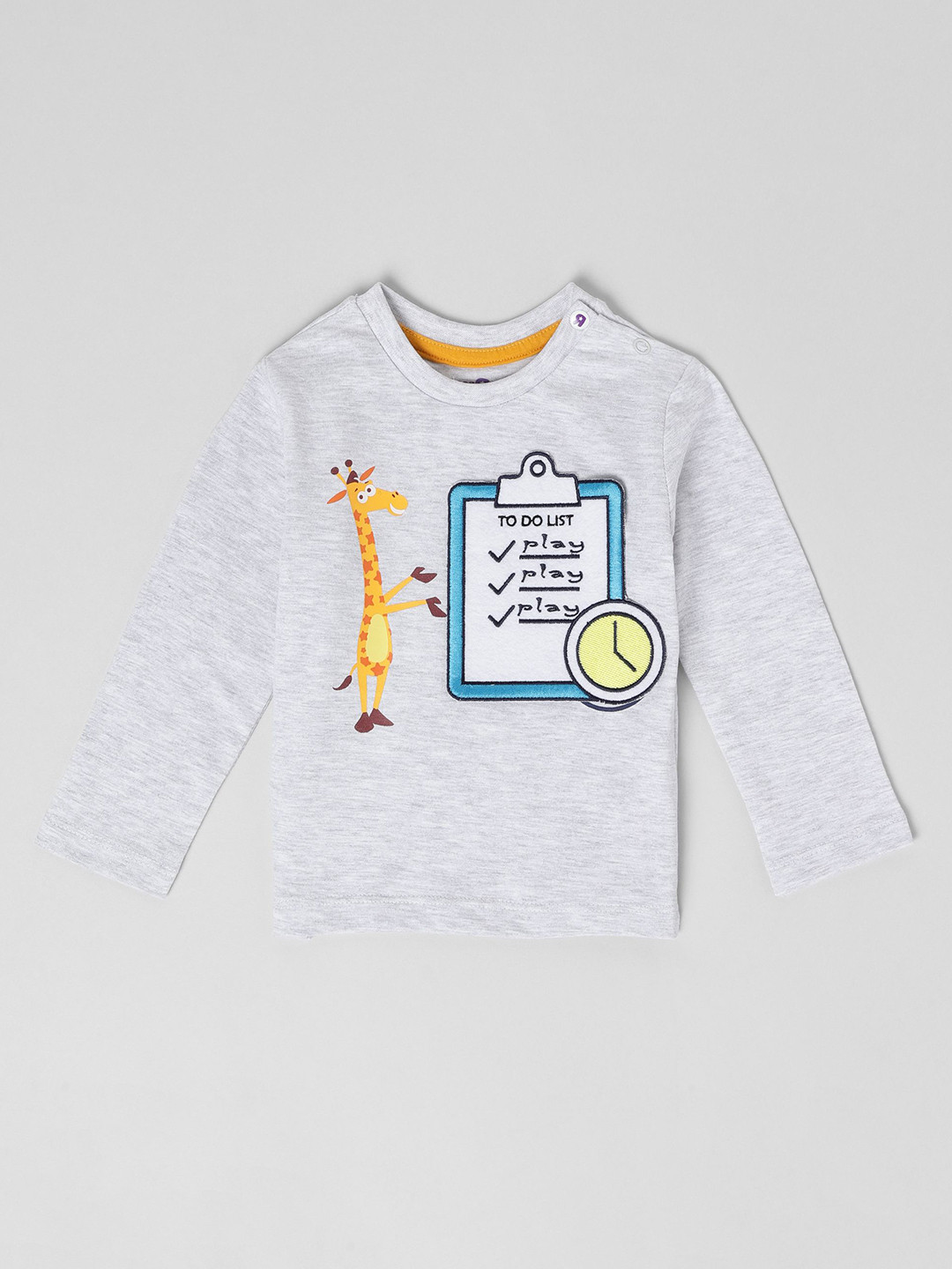 Babies R Us Boys Graphic Printed Round Neck Cotton T-shirt