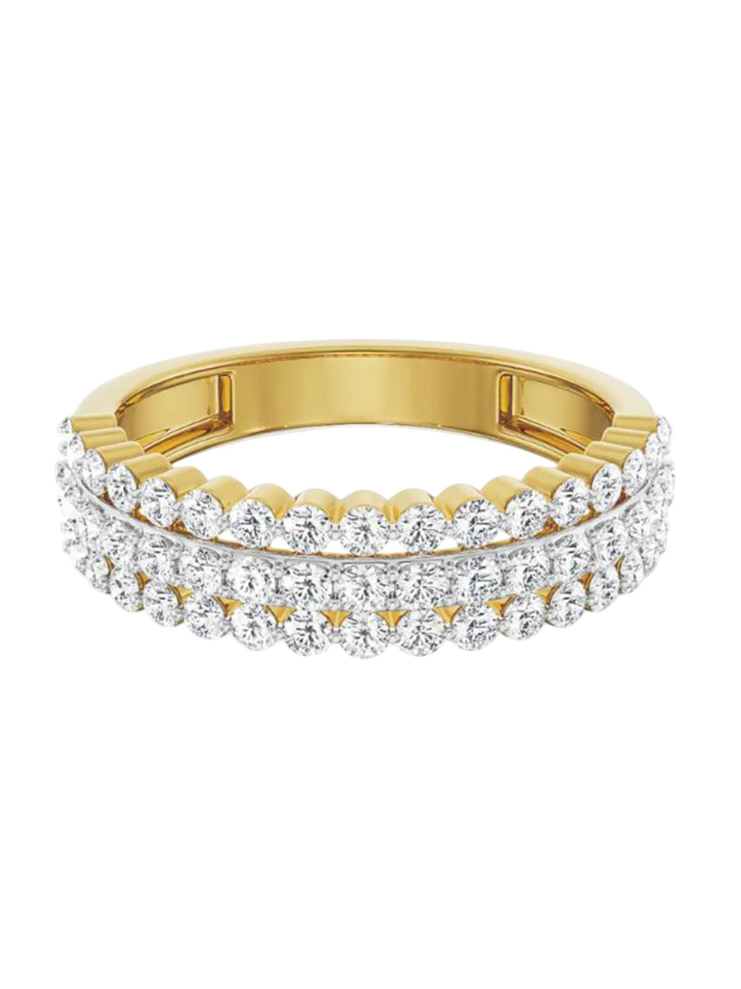 Emori Trinity Lab Diamond Band in 18KT Gold
