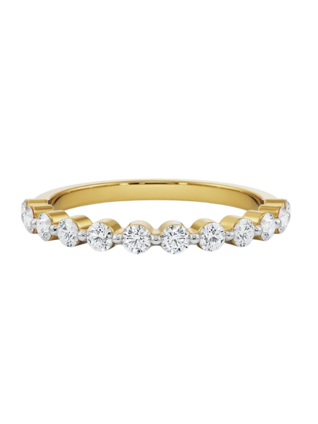 Emori Round Half Eternity Lab Diamond in 14KT Gold Band