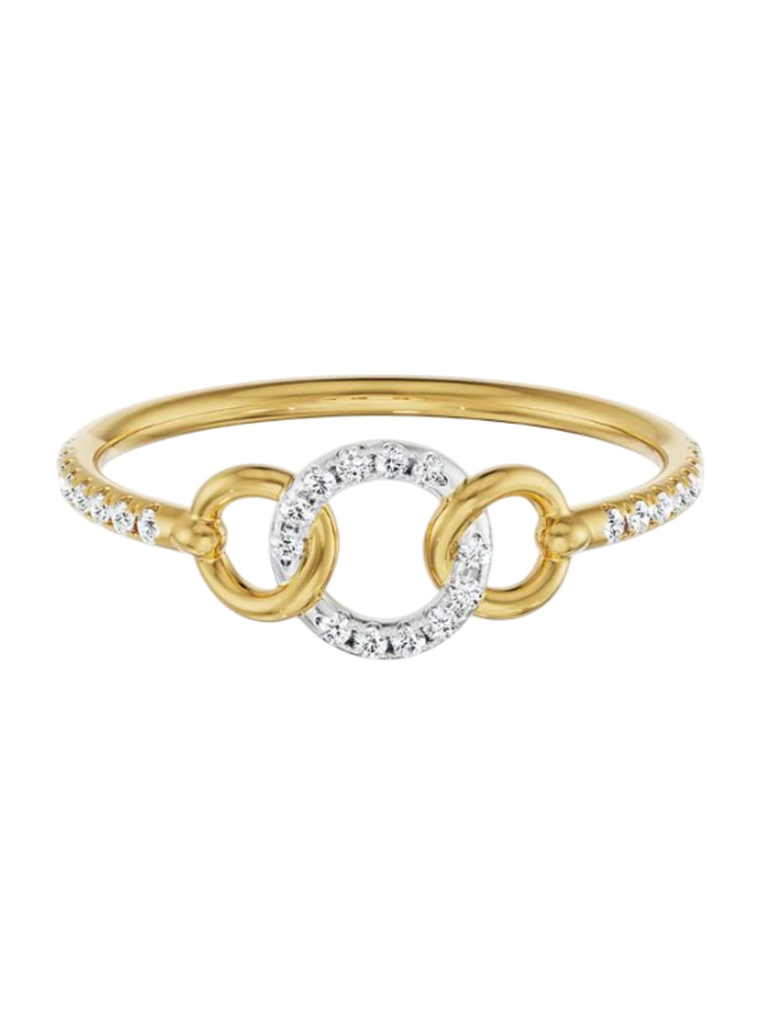 Emori Three Hoops Lab Diamond Ring in 18KT Gold