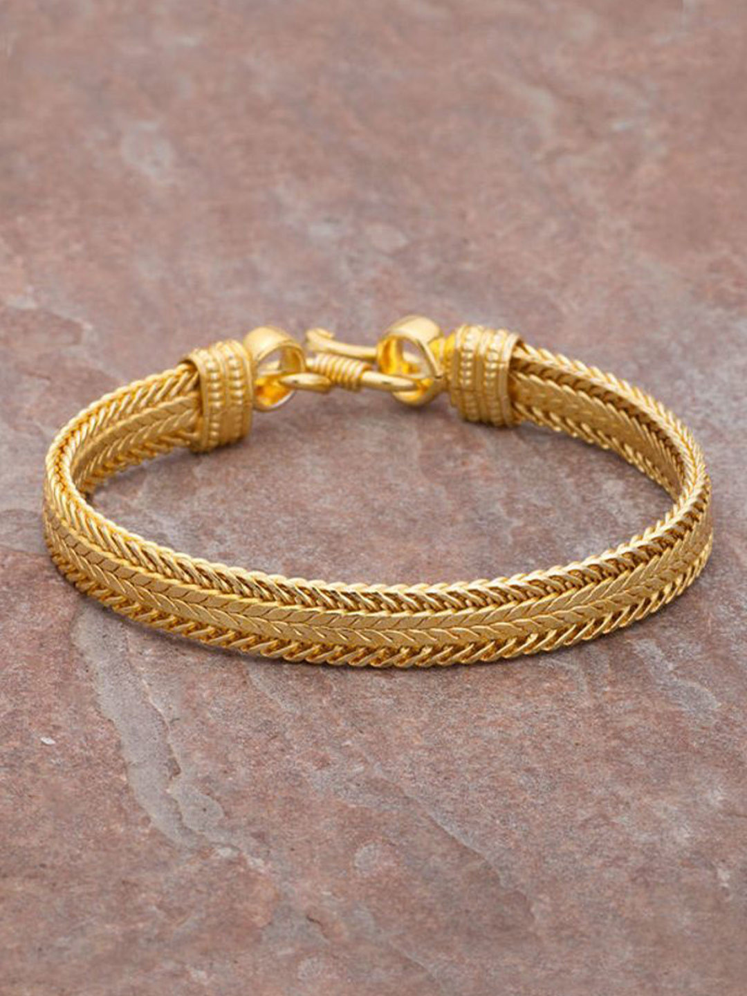 SANAA CREATIONS Unisex Gold-Plated Armlet Bracelet