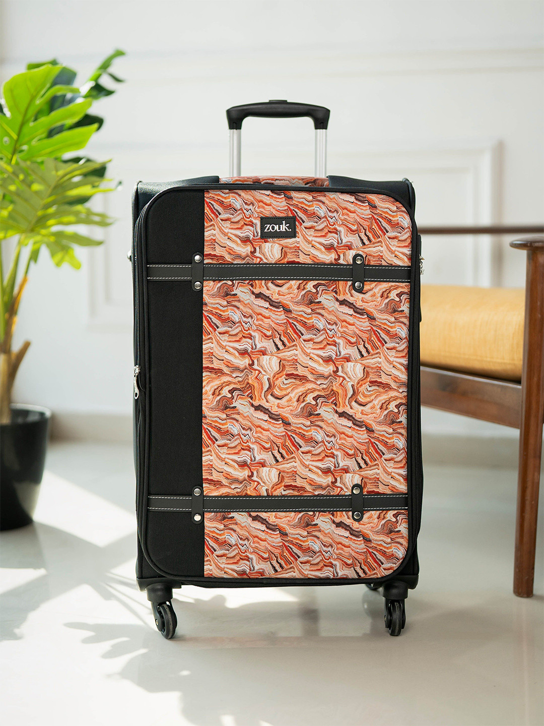 ZOUK Nicobar Coral Saira Trolley Bag