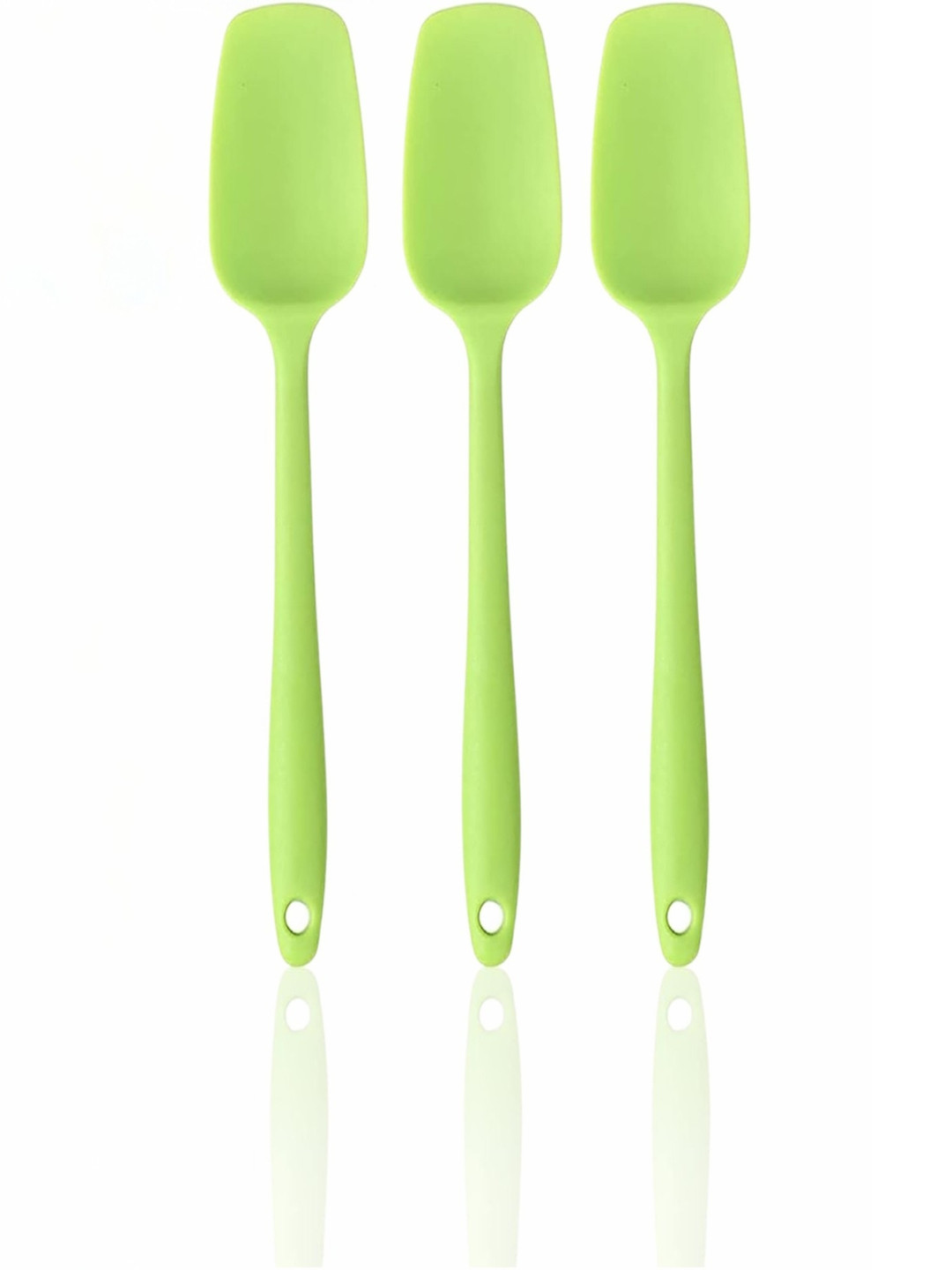 Baskety Green 3 Pieces Spoon For Baking Serving Spatula