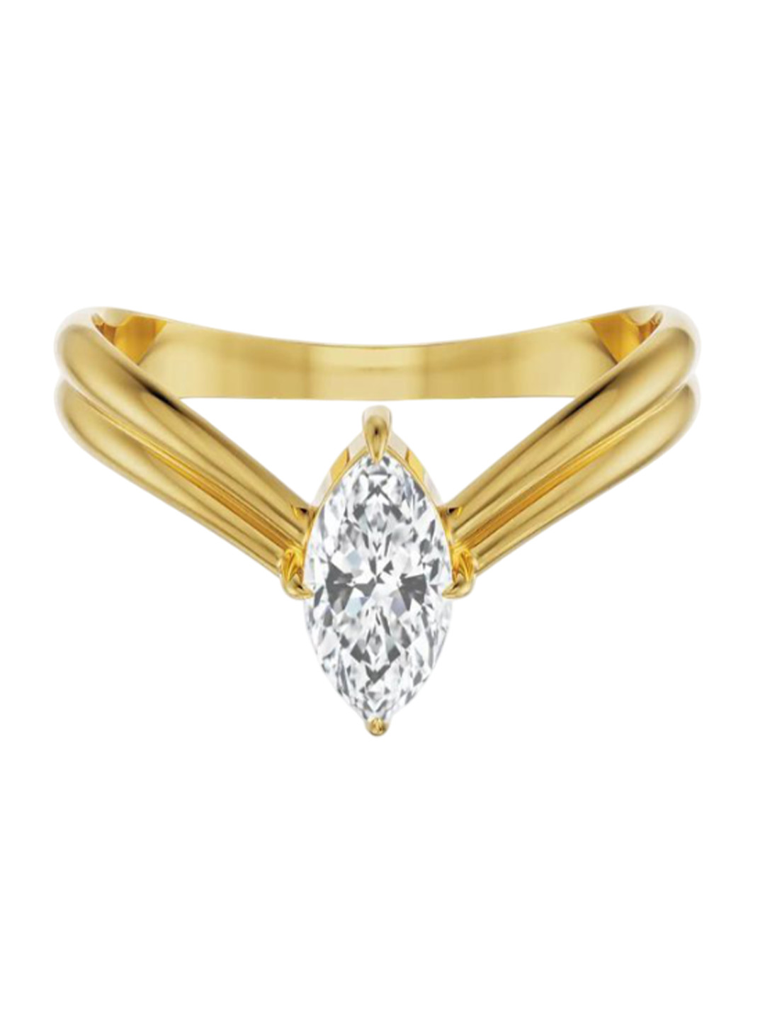 Emori Tresta Marquise Lab Diamond in 14KT Gold Ring