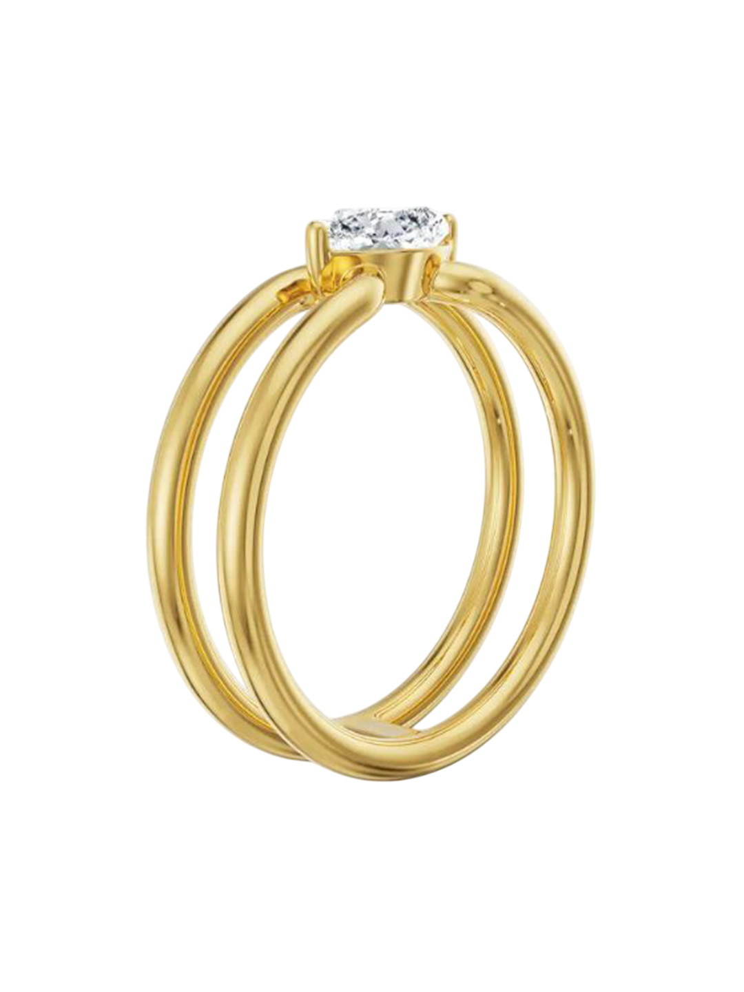 Emori 0.50 CT Marquise Engagement Lab Diamond in 14KT Gold Ring