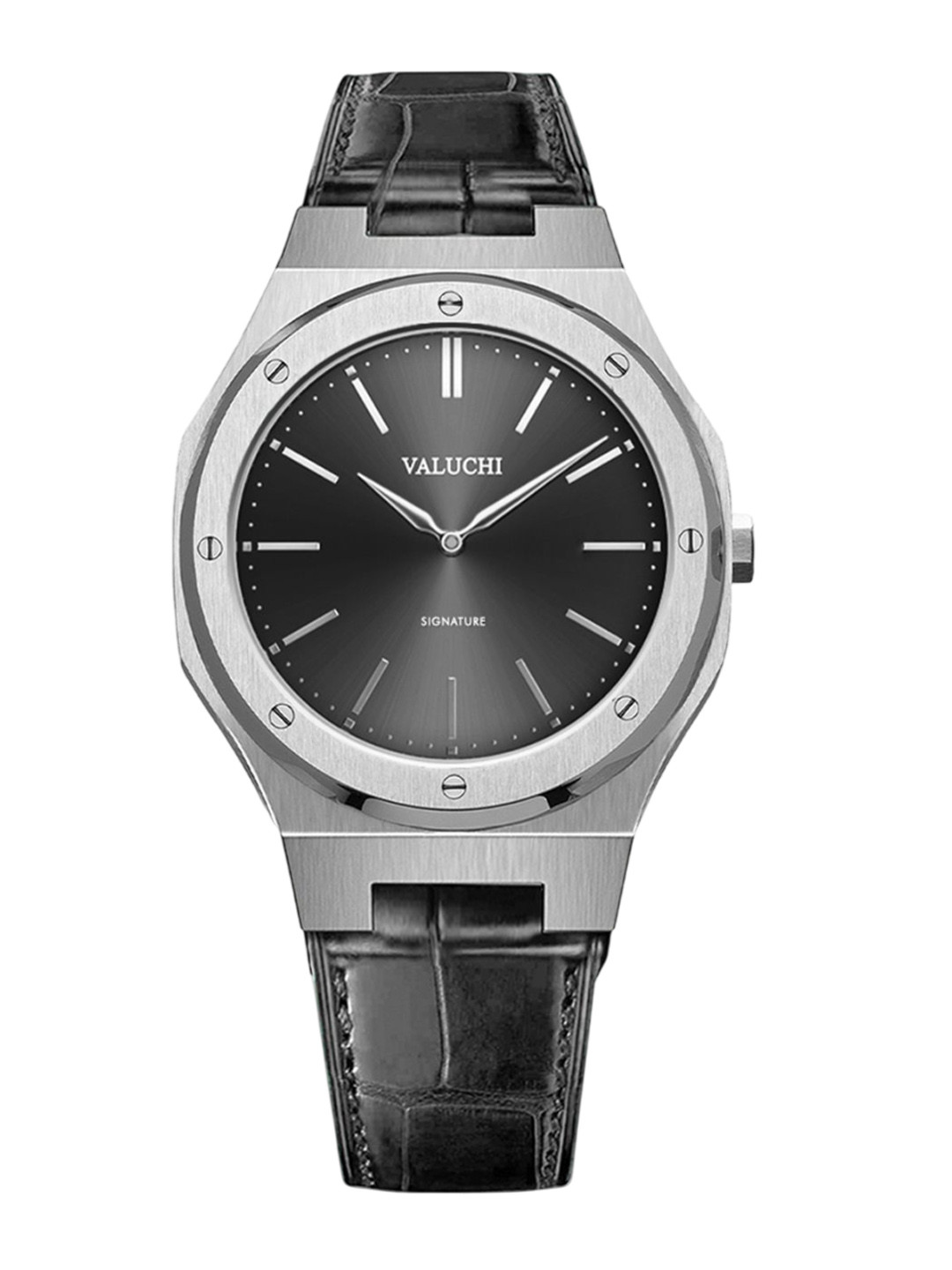 Valuchi Signature Men Leather Bracelet Style Straps Analogue Watch VT-SIG-SB