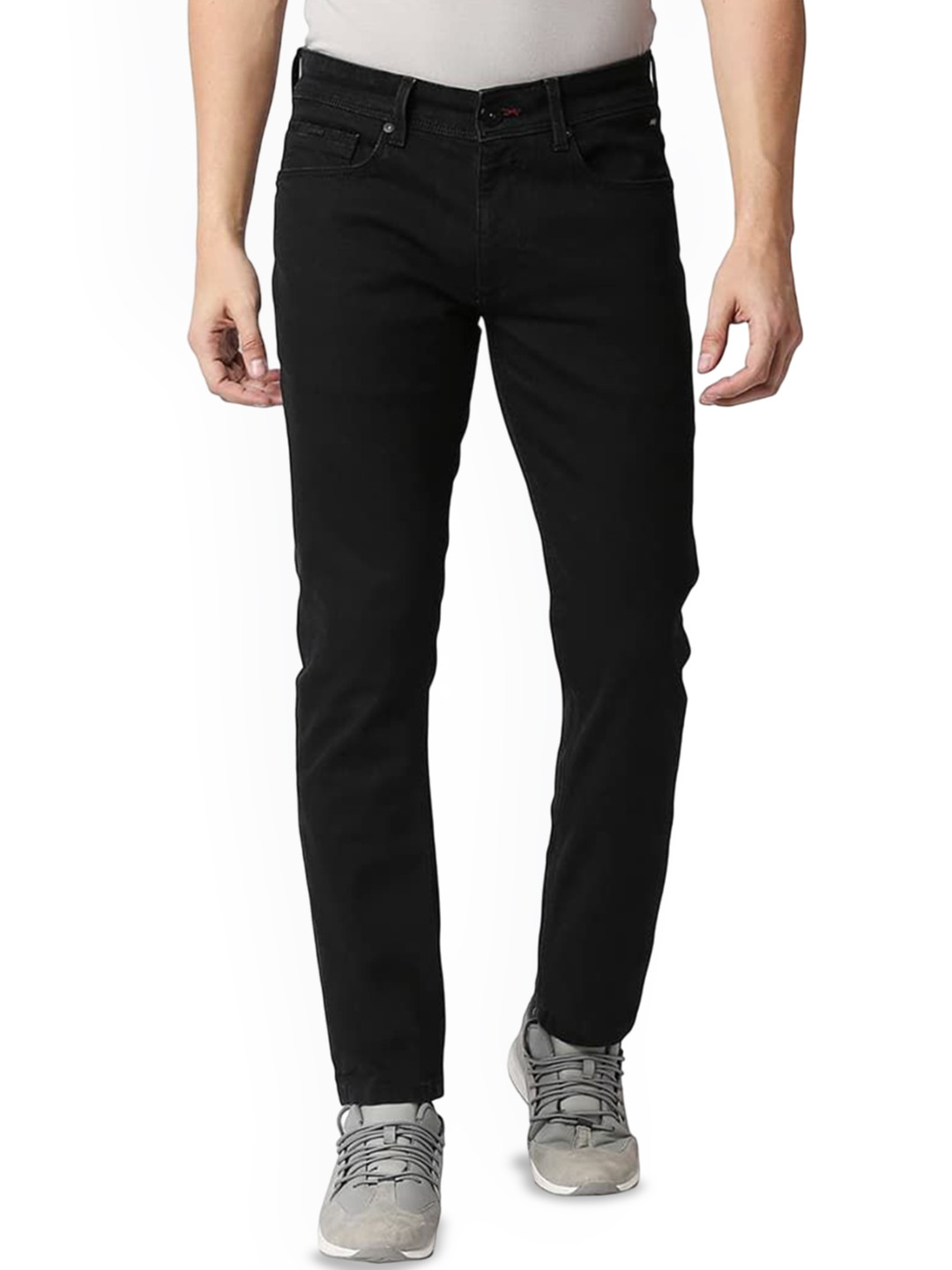 Basics Mens Jean Slim Fit Low-Rise Stretchable Jeans