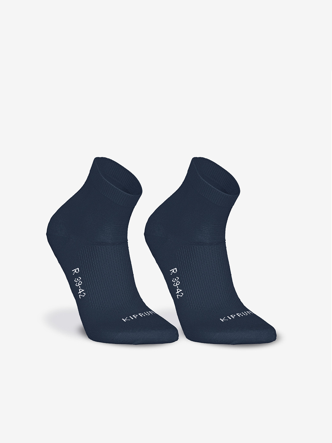 Decathlon Kiprun Pack Of 2 Unisex Blue Seamless Running Socks