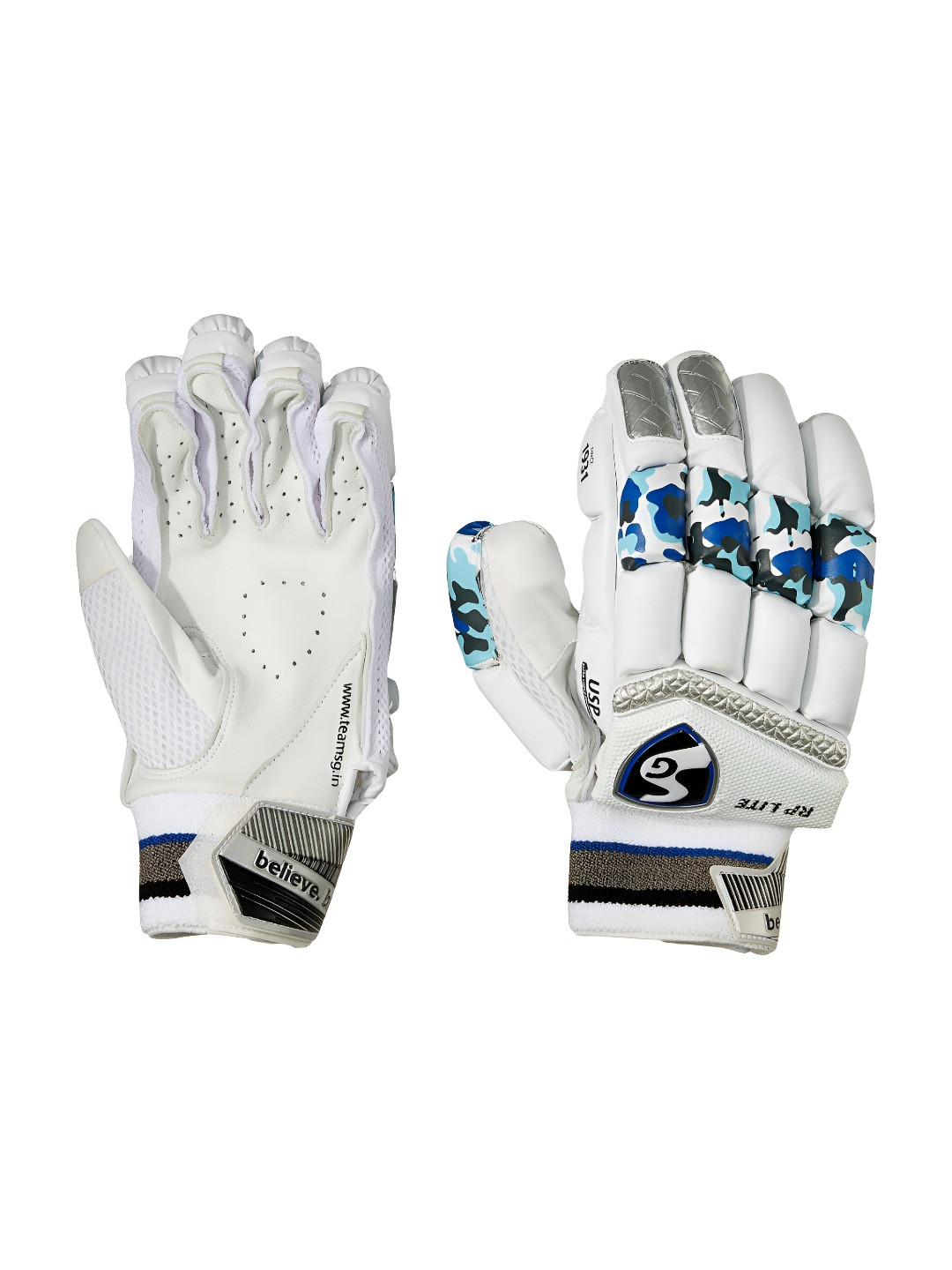 SG RP Lite Cricket Batting Leather Gloves