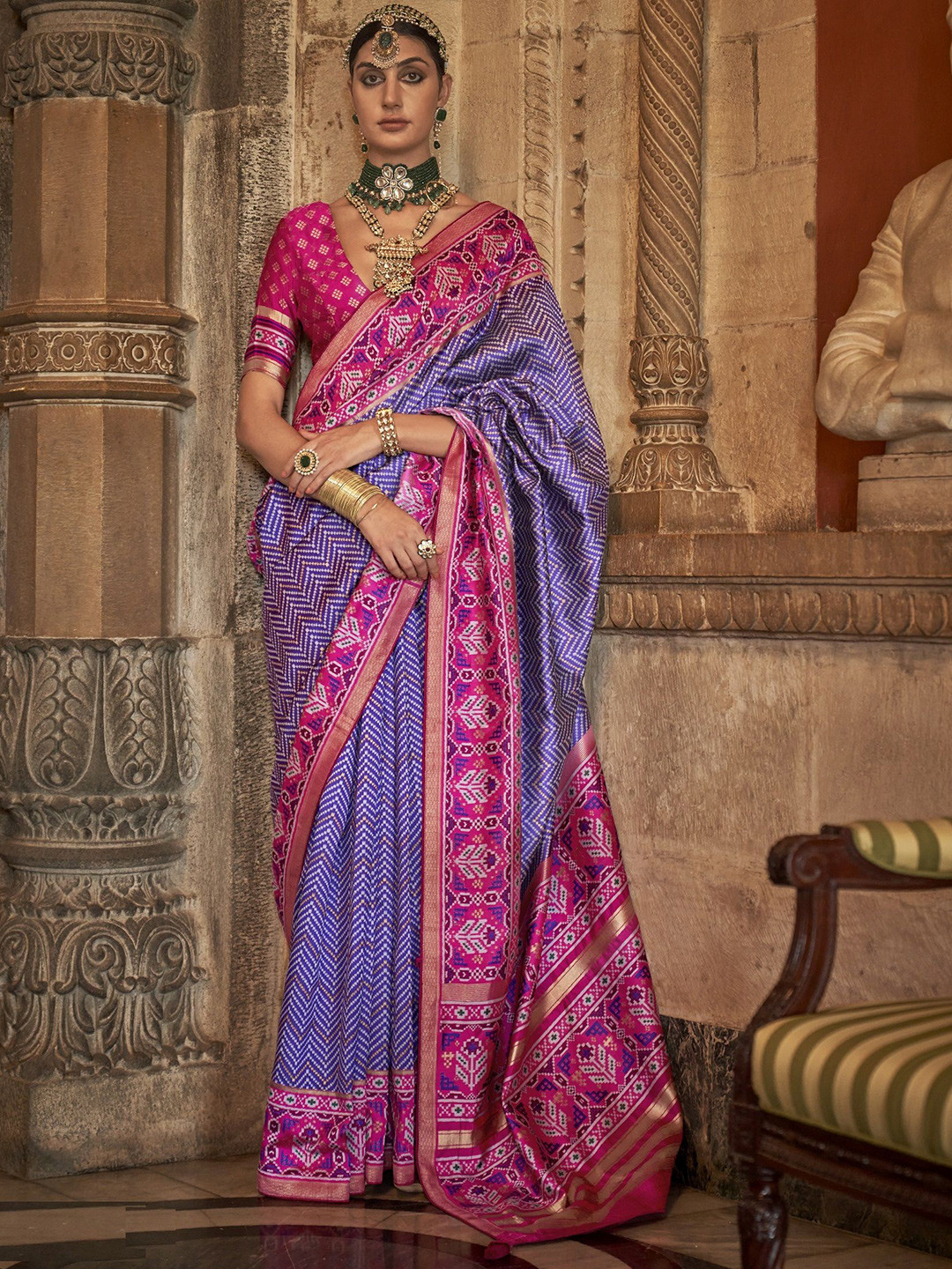 MAHALASA Ethnic Motifs  Handloom Patola Saree