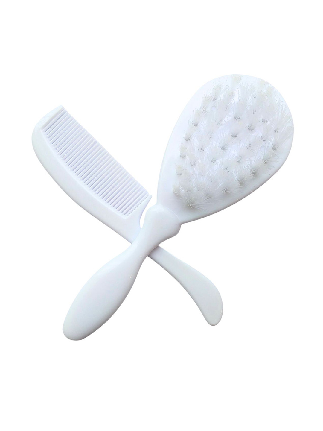 Adore 2-Pcs Beige & Pink BPA Free Baby Hair Brush & Comb Set