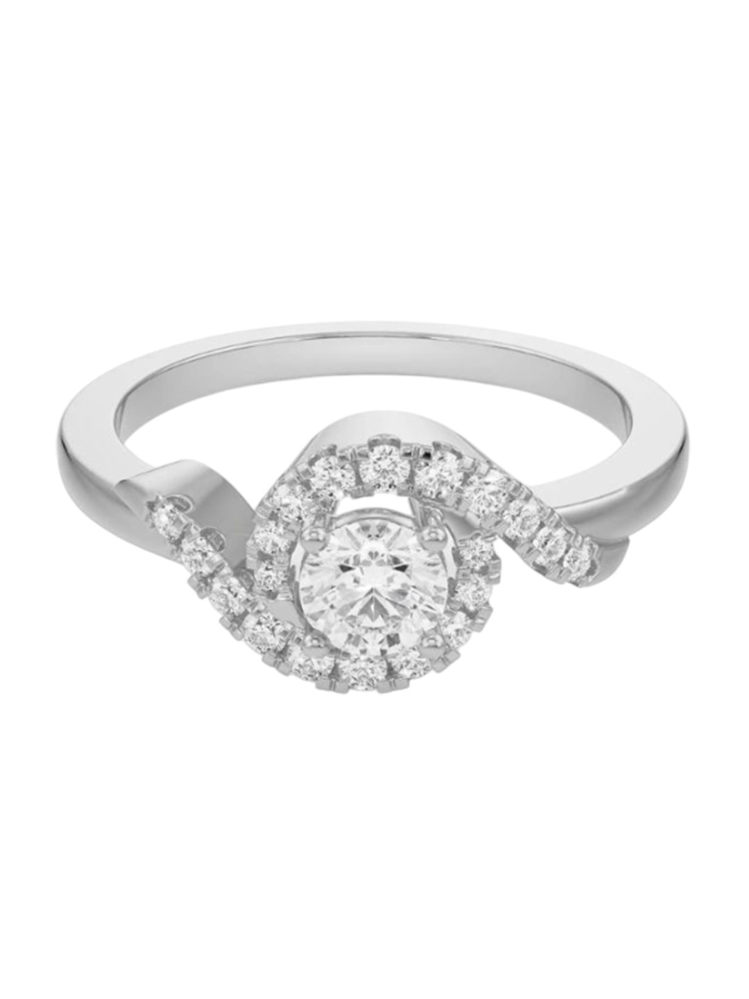 Emori Geneva Twisted Lab Diamond Ring in 18KT Gold
