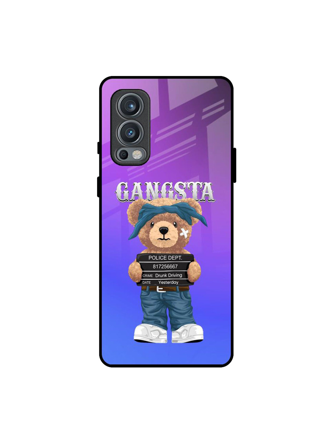 QRIOH Gangsta Bear Printed Oneplus Nord 2 Back Case