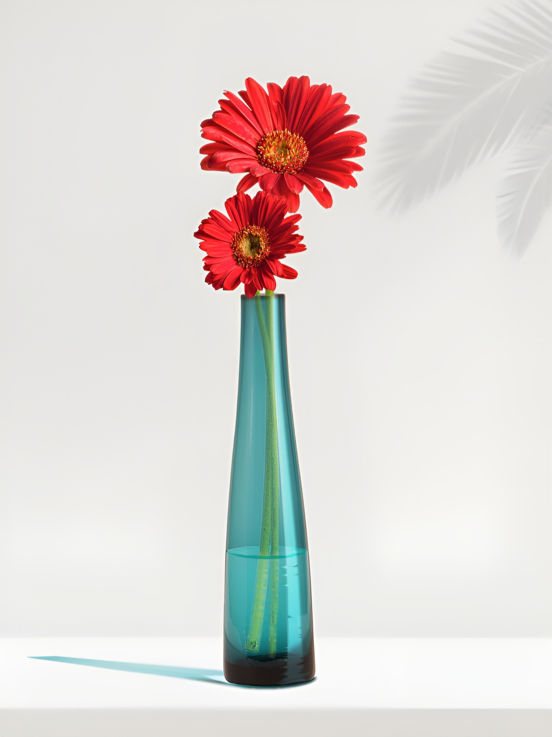 NATURALLY YOURS Blue Glass Flower Vase