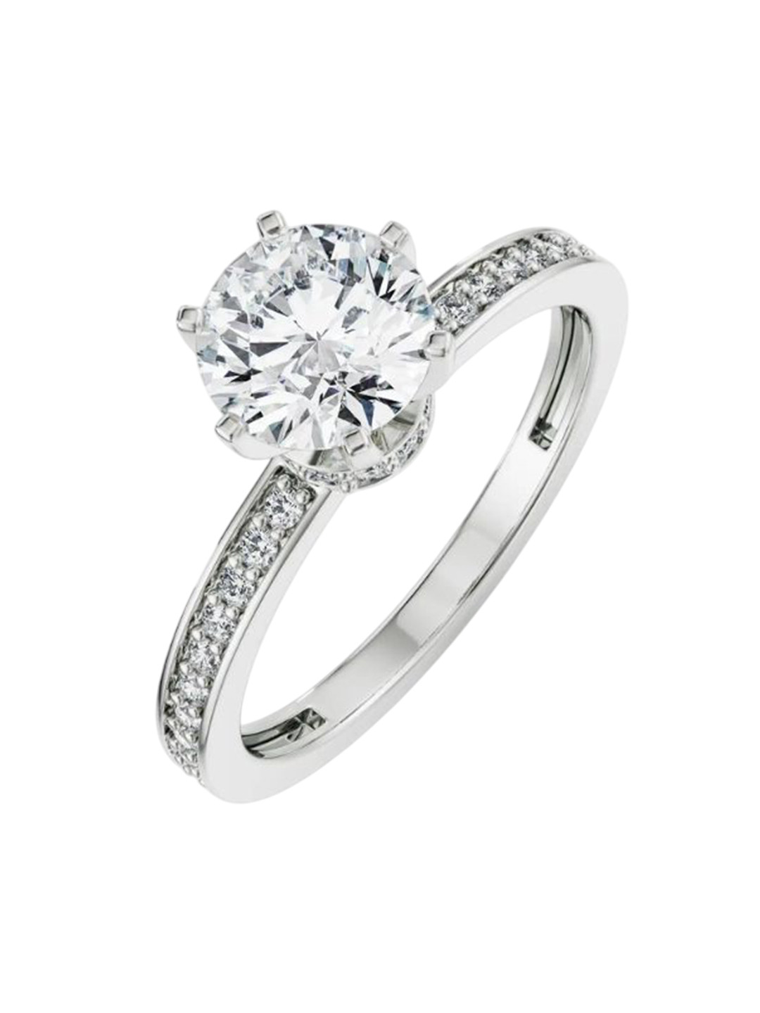 Emori Viesco Round Lab Diamond in 14KT Gold Ring