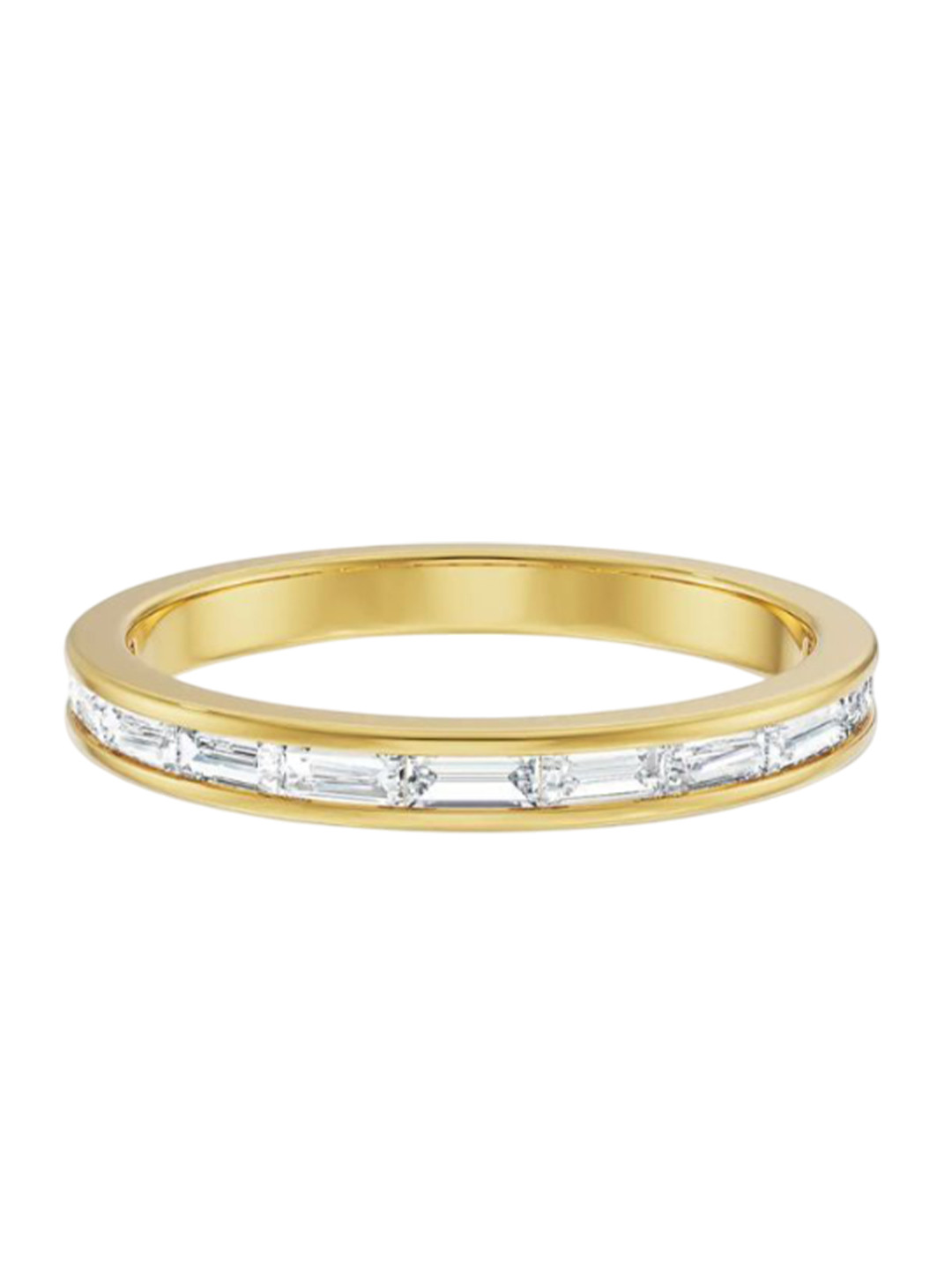 Emori Baguette Straight Wedding Lab Diamond in 14KT Gold Band