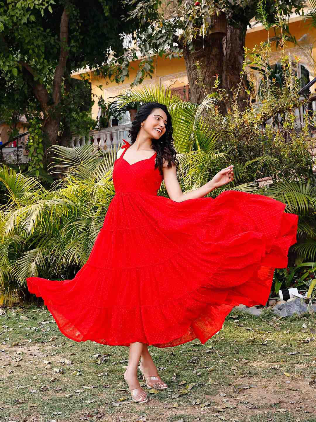 NOUN Women Sleeveless Fit and Flare Maxi Dress