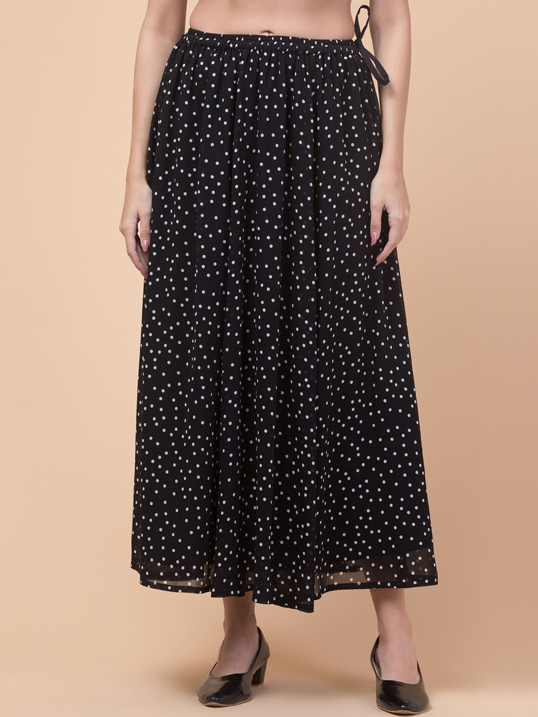 Hive91 Printed Flared Maxi Skirt