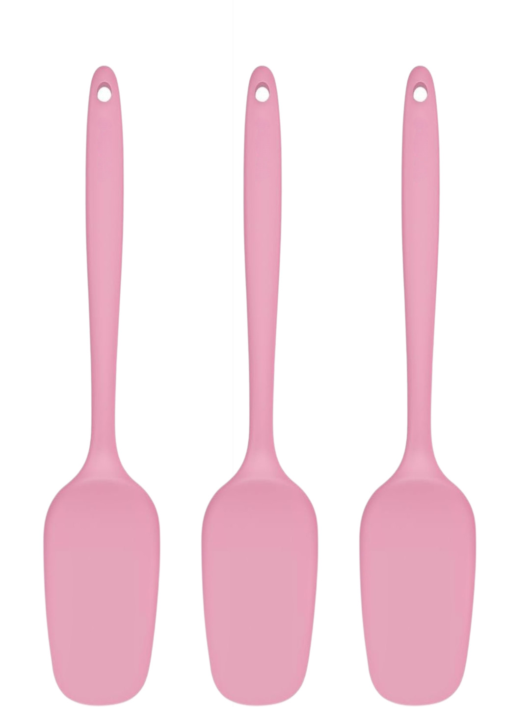 Baskety Pink 3 Pieces Spoon For Baking Serving Spatula