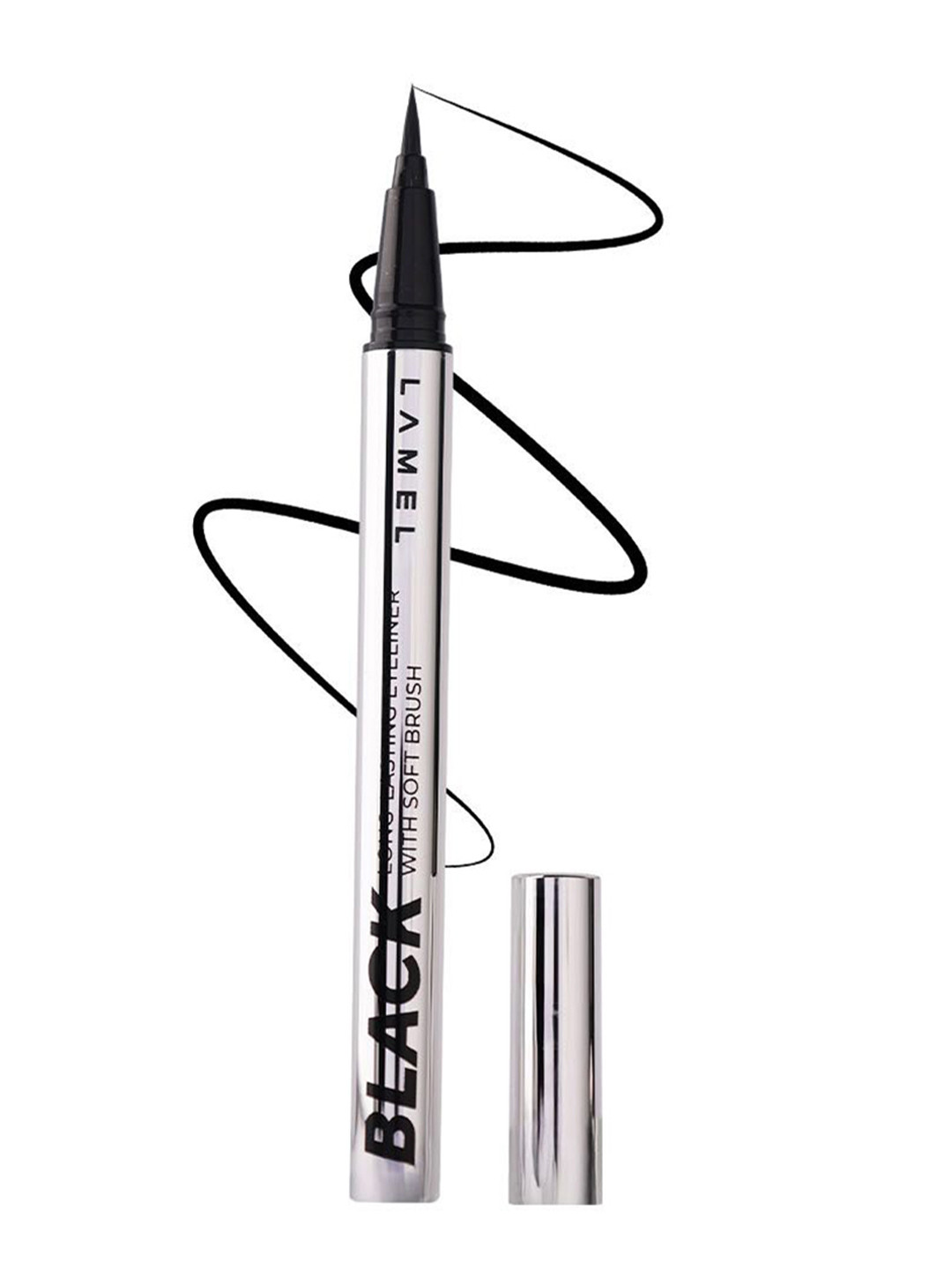 LAMEL Waterproof Long Lasting Eyeliner With Soft Brush - 0.6 ml - Deep Black 01