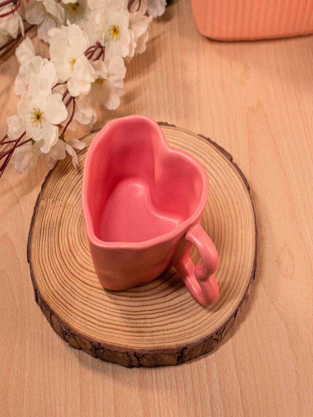 Rare Planet Pink Textured Ceramic Handmade Mug-300ml