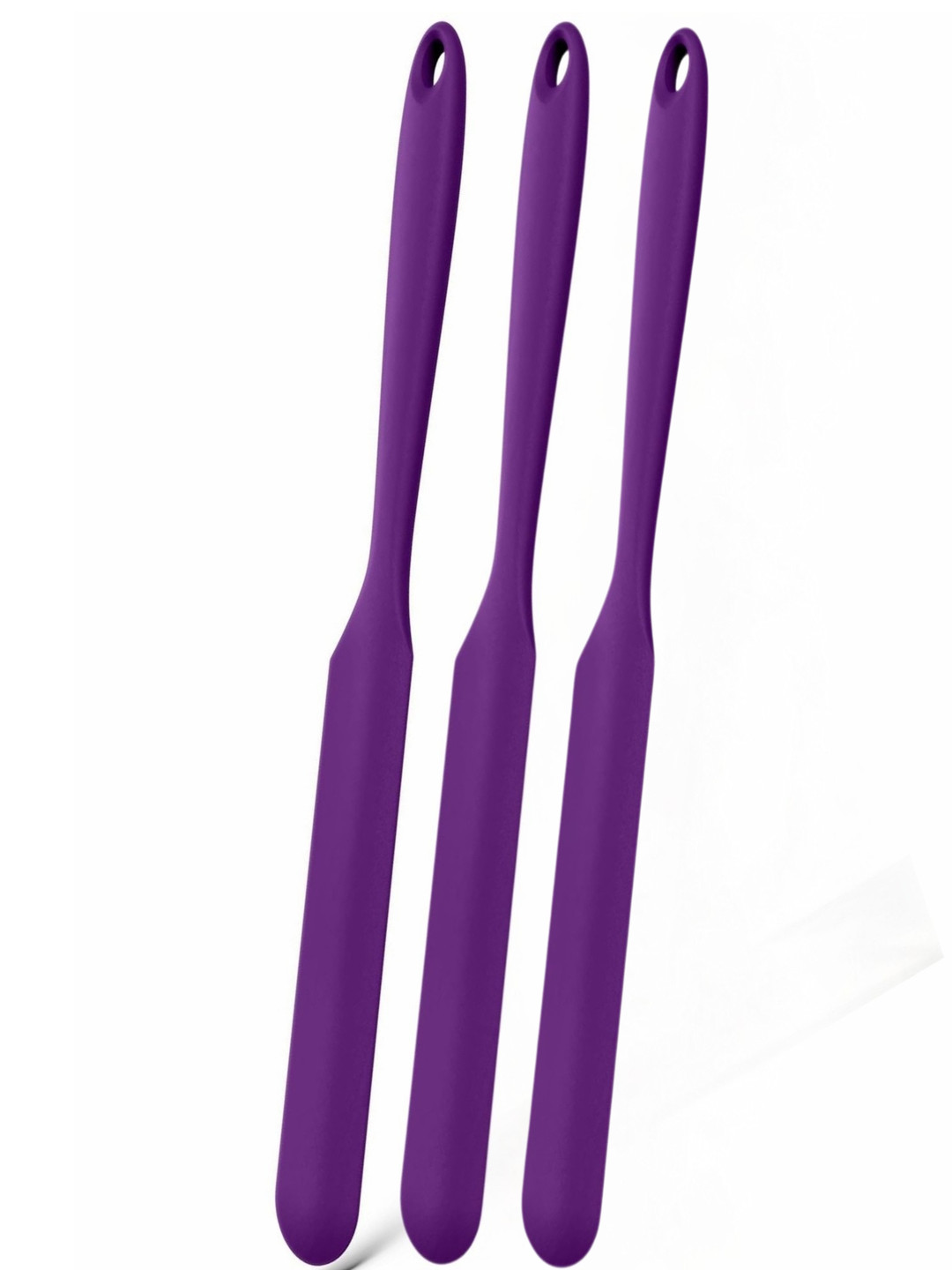 Baskety Purple 3 Pieces Long Handle Jam Spreader Spatula