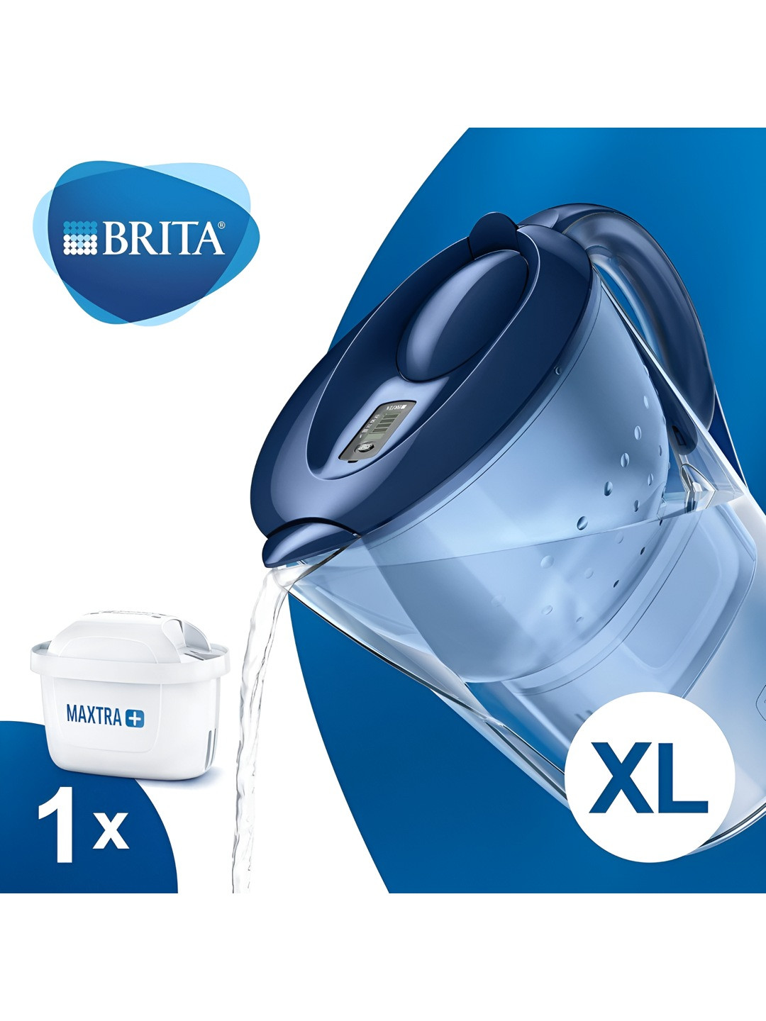 BRITA Marella Blue & Transparent Dishwasher Safe Filter Water Jugs 3.5 L