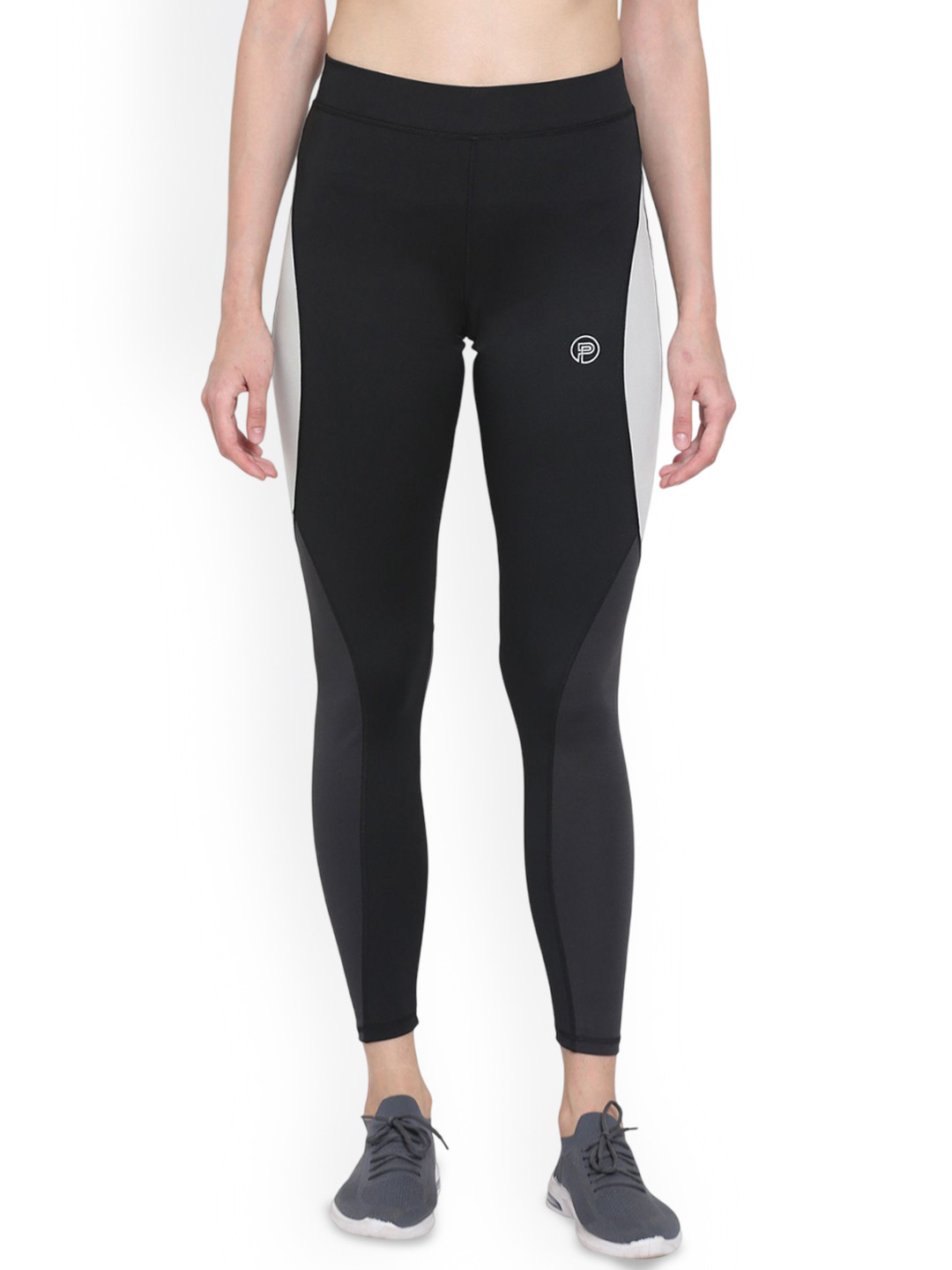 Popster Colourblocked 4 Way High Rise Tights