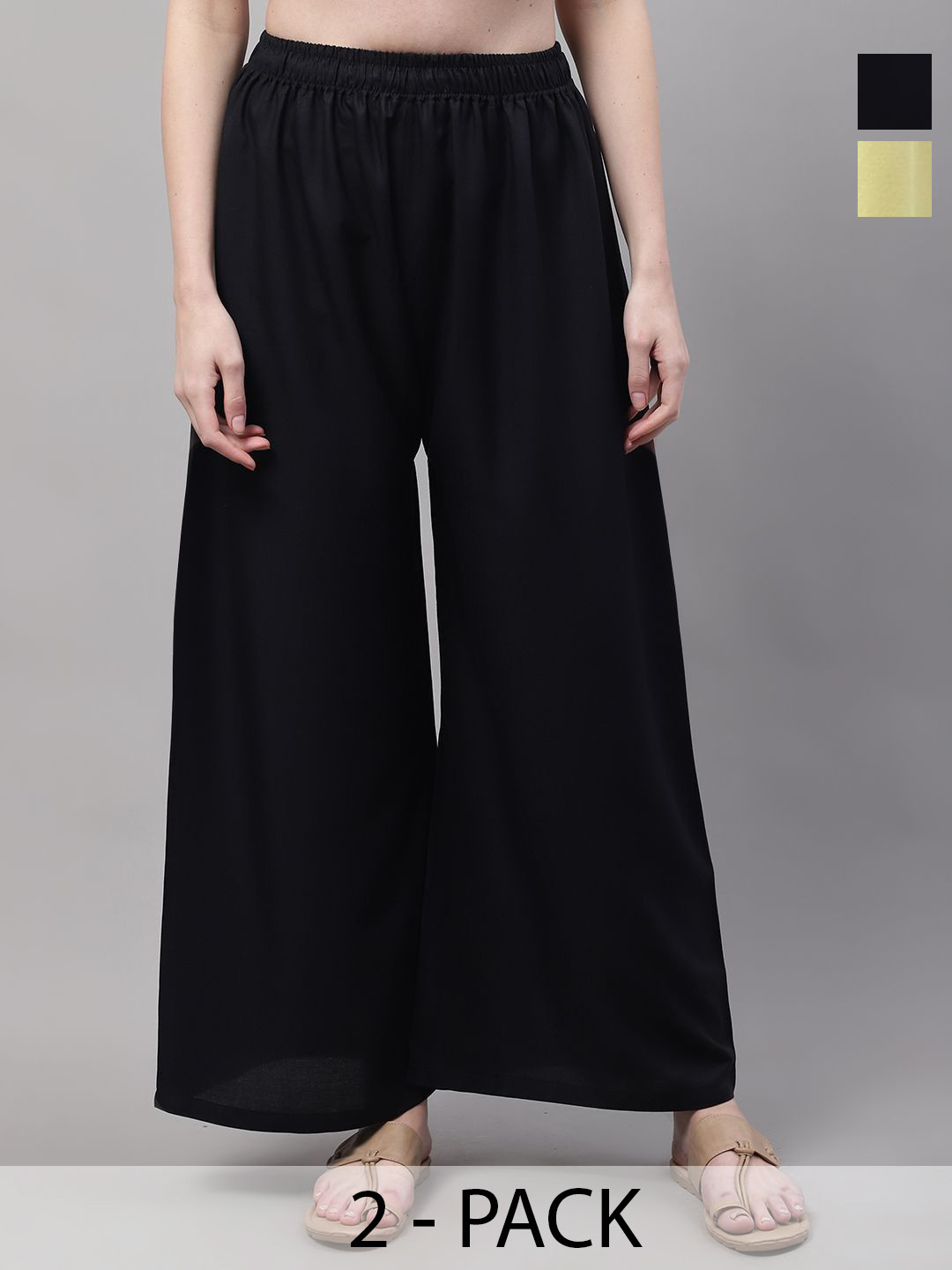 Valles365 by S.C. Women 2 Flared Palazzos
