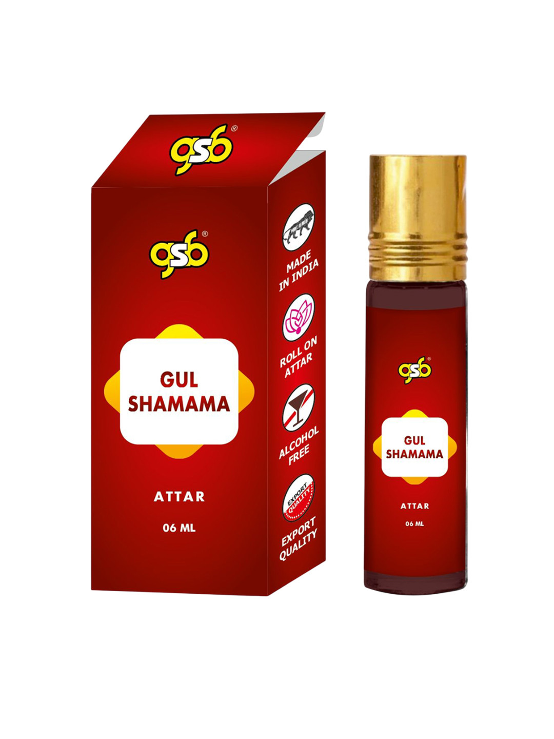 GSB Gul Shamama Alcohol Free Long Lasting Roll On Attar - 6 ml