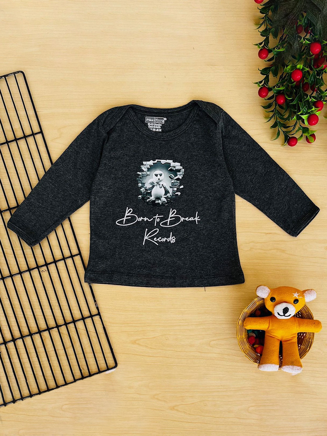 Piku Store Unisex Kids Graphic Printed Round Neck Cotton T-shirt