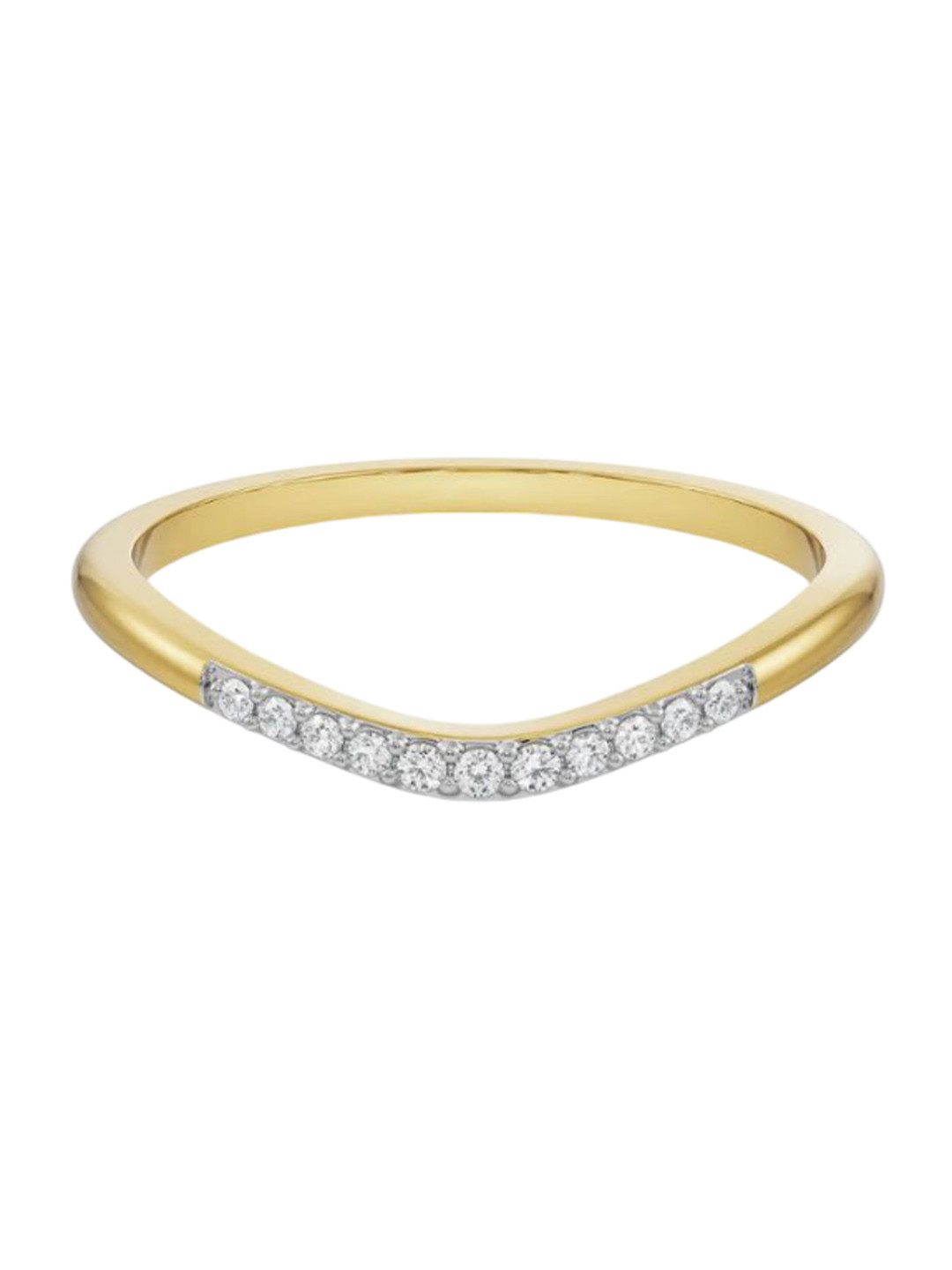 Emori Wavy Katy Lab Diamond in 14KT Gold Band