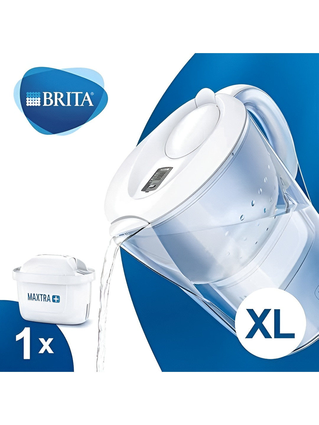BRITA Marella Transparent & White Dishwasher Safe Filter Water Jugs 3.5 L