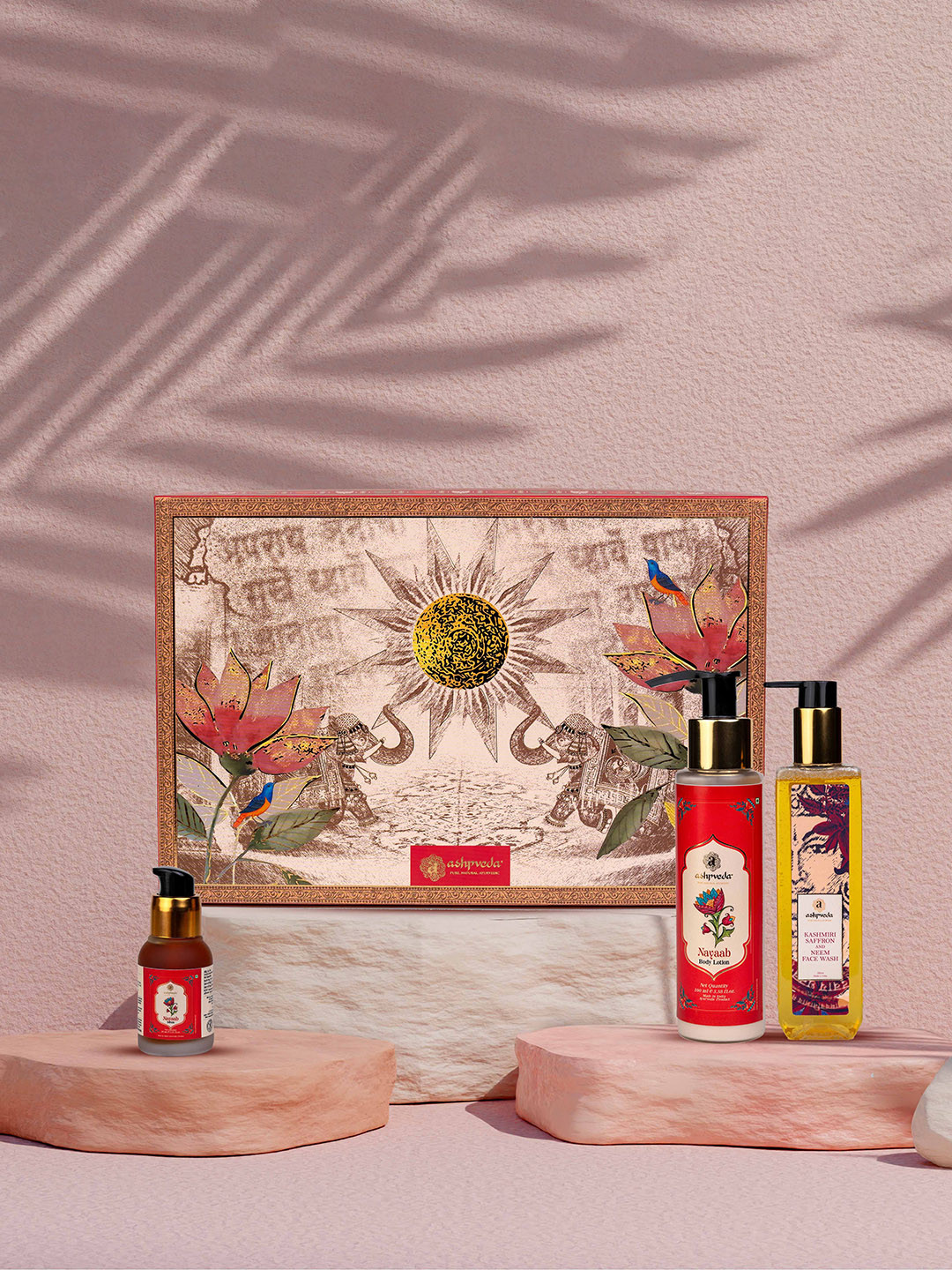 ASHPVEDA Set Of 3 Saffron Delight Kit Gift Set