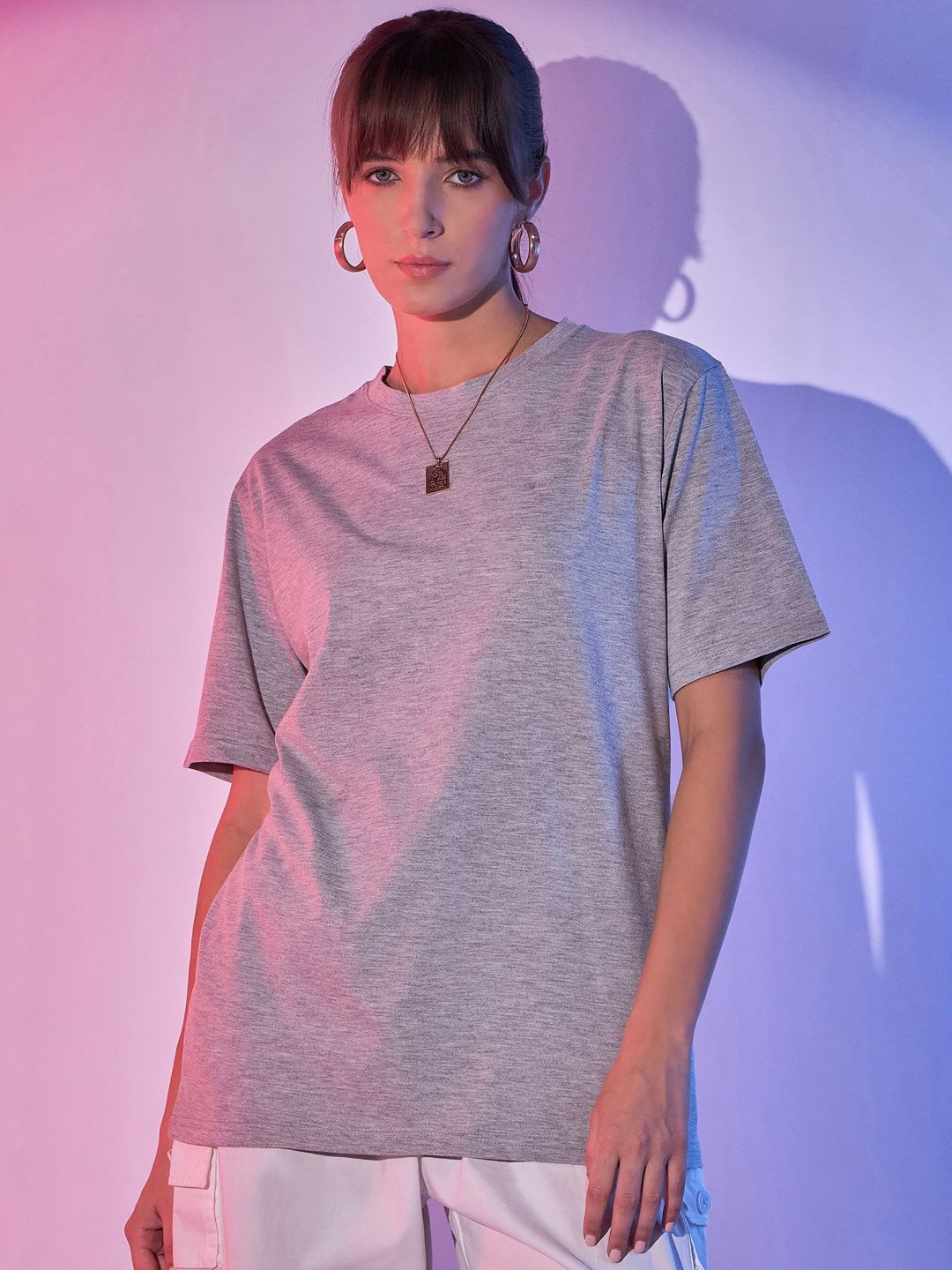 DIMPY GARMENTS Women Oversized T-shirt