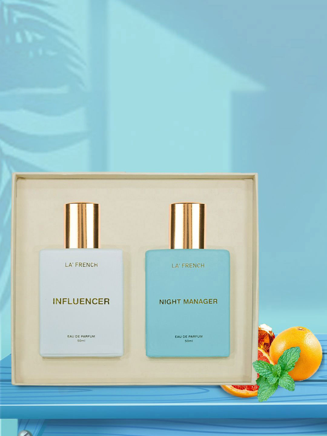 La French Unisex Influencer & Night Manager Premium perfume Gift Set - 50 ml Each