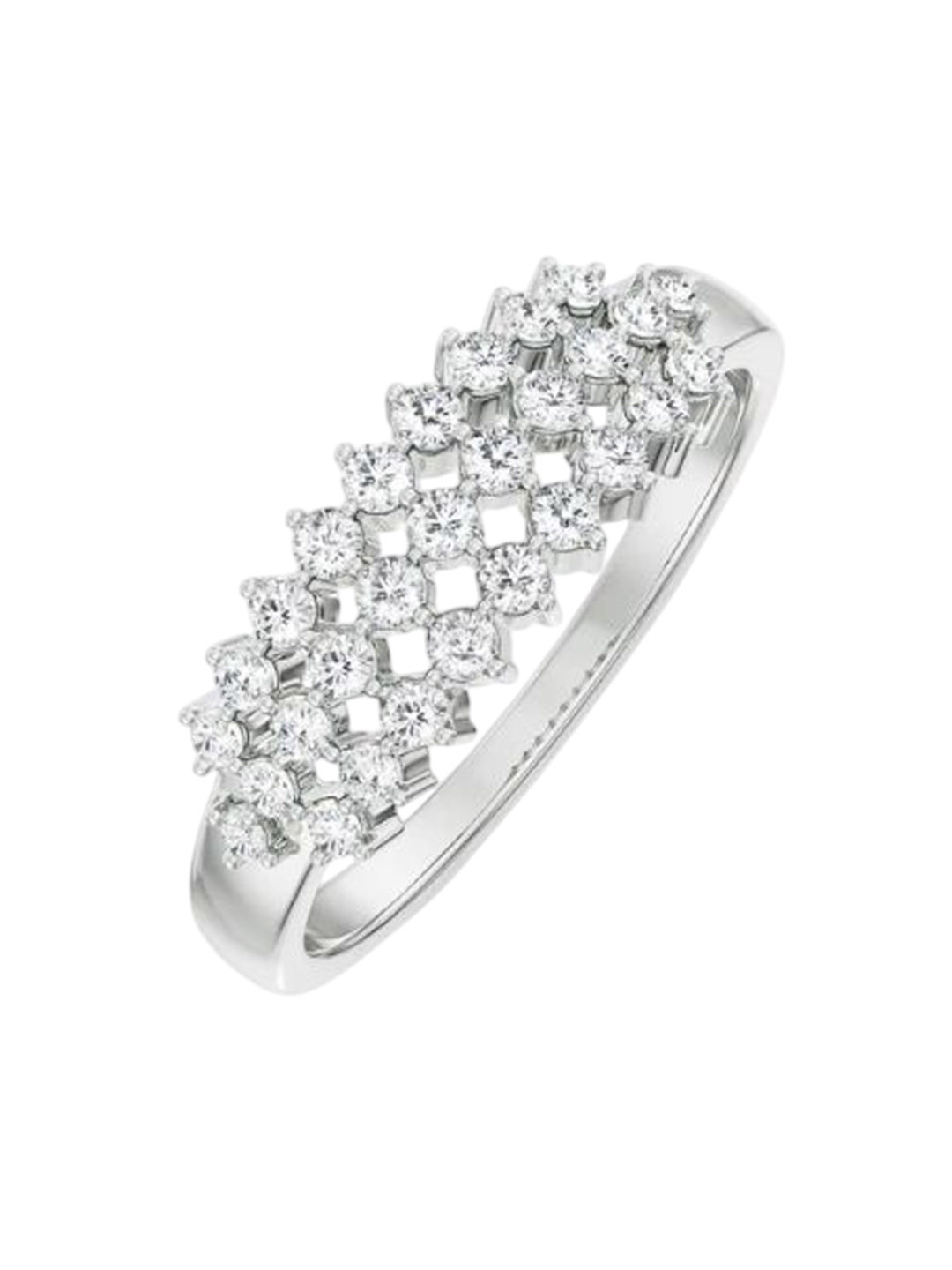 Emori Clustered Ramona Lab Diamond Band in 18KT Gold