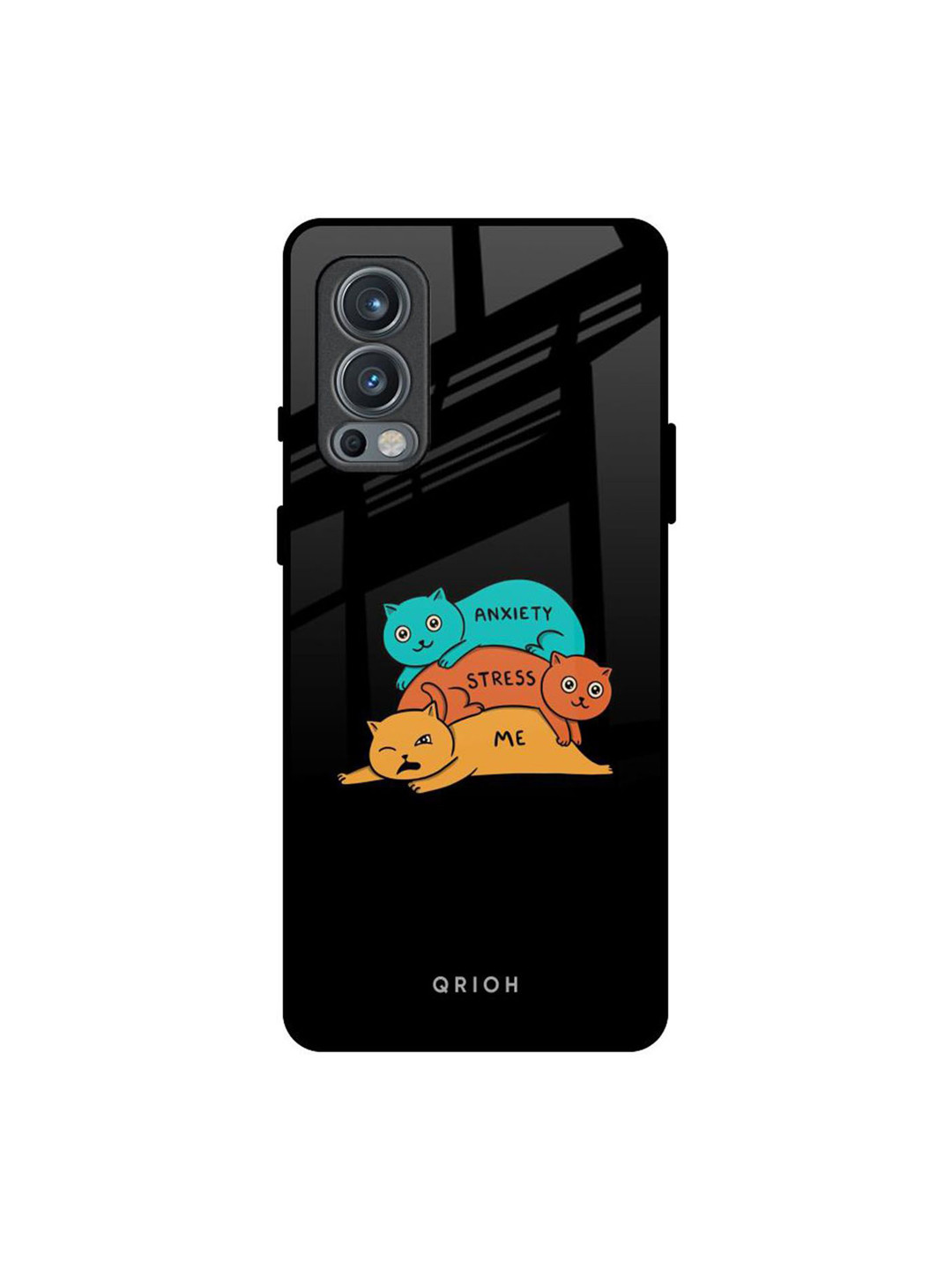 QRIOH Anxiety Stress Real Printed Oneplus Nord 2 Back Case