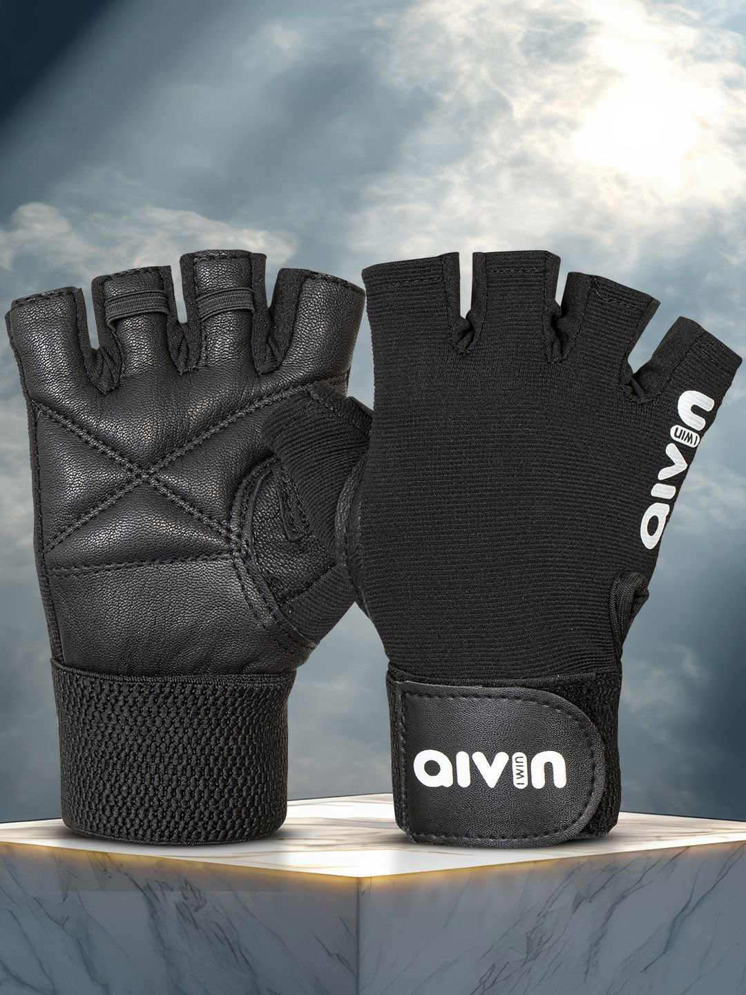 Aivin Patterned Leather Sport Gloves