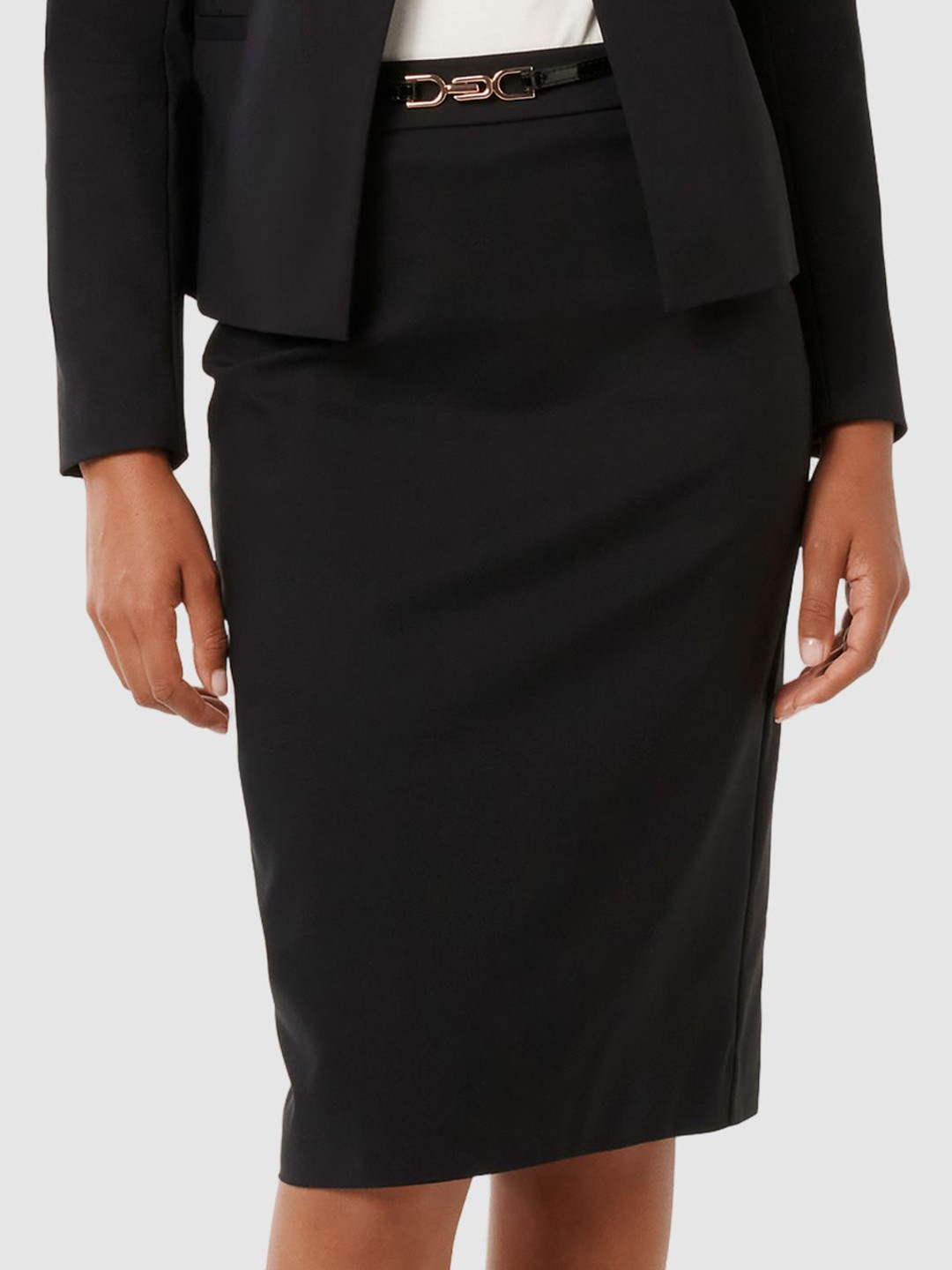 Forever New Straight Pencil Midid Skirt