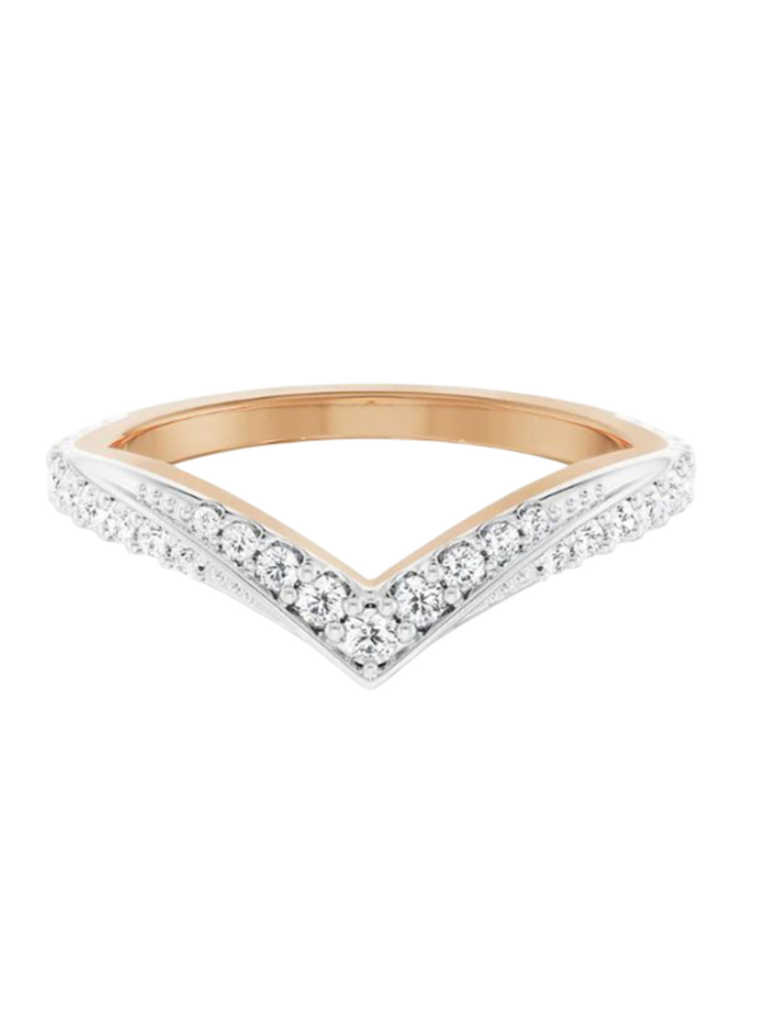 Emori V Everyday Lab Diamond Band in 18KT Gold